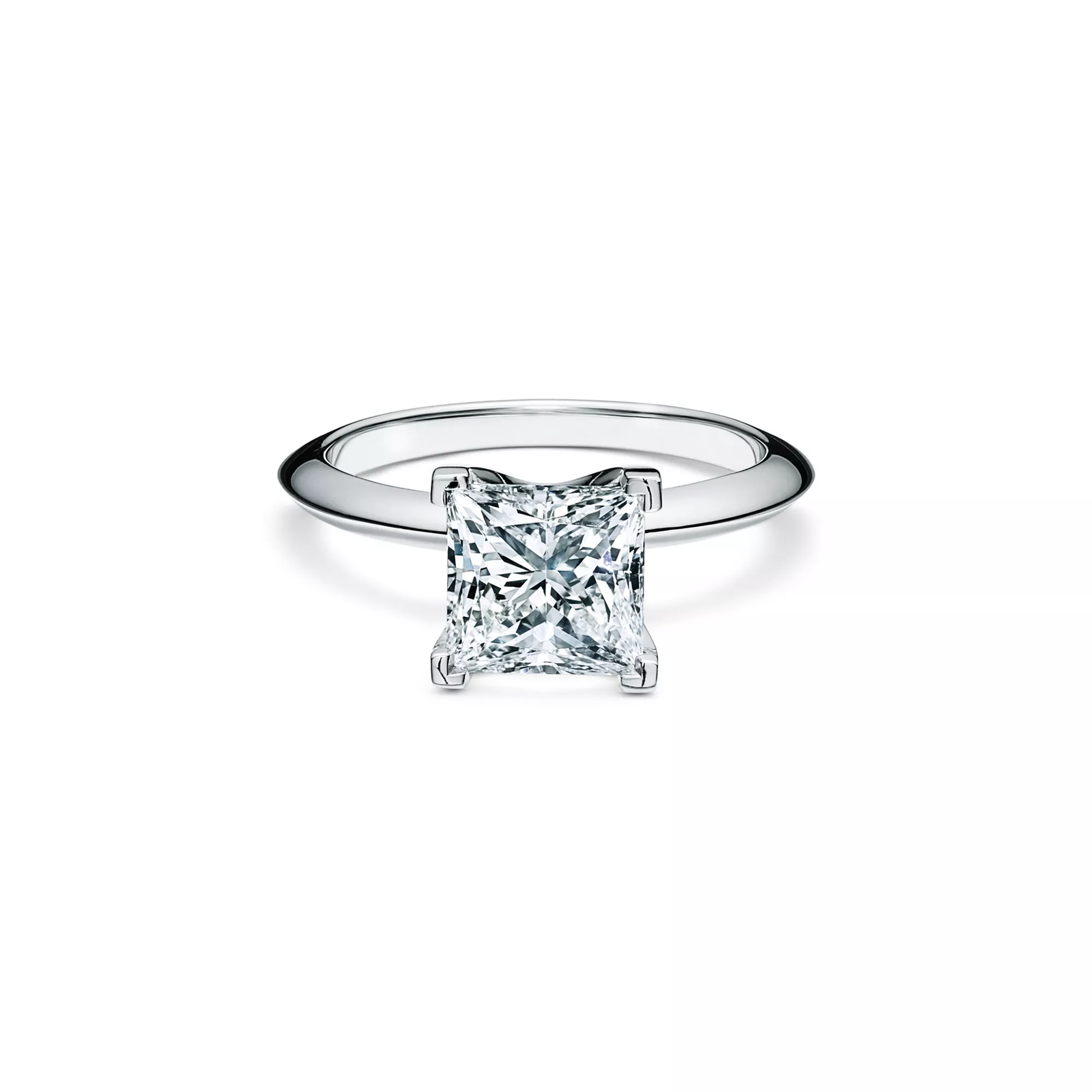 Princess-cut Diamond Engagement Ring in Platinum
