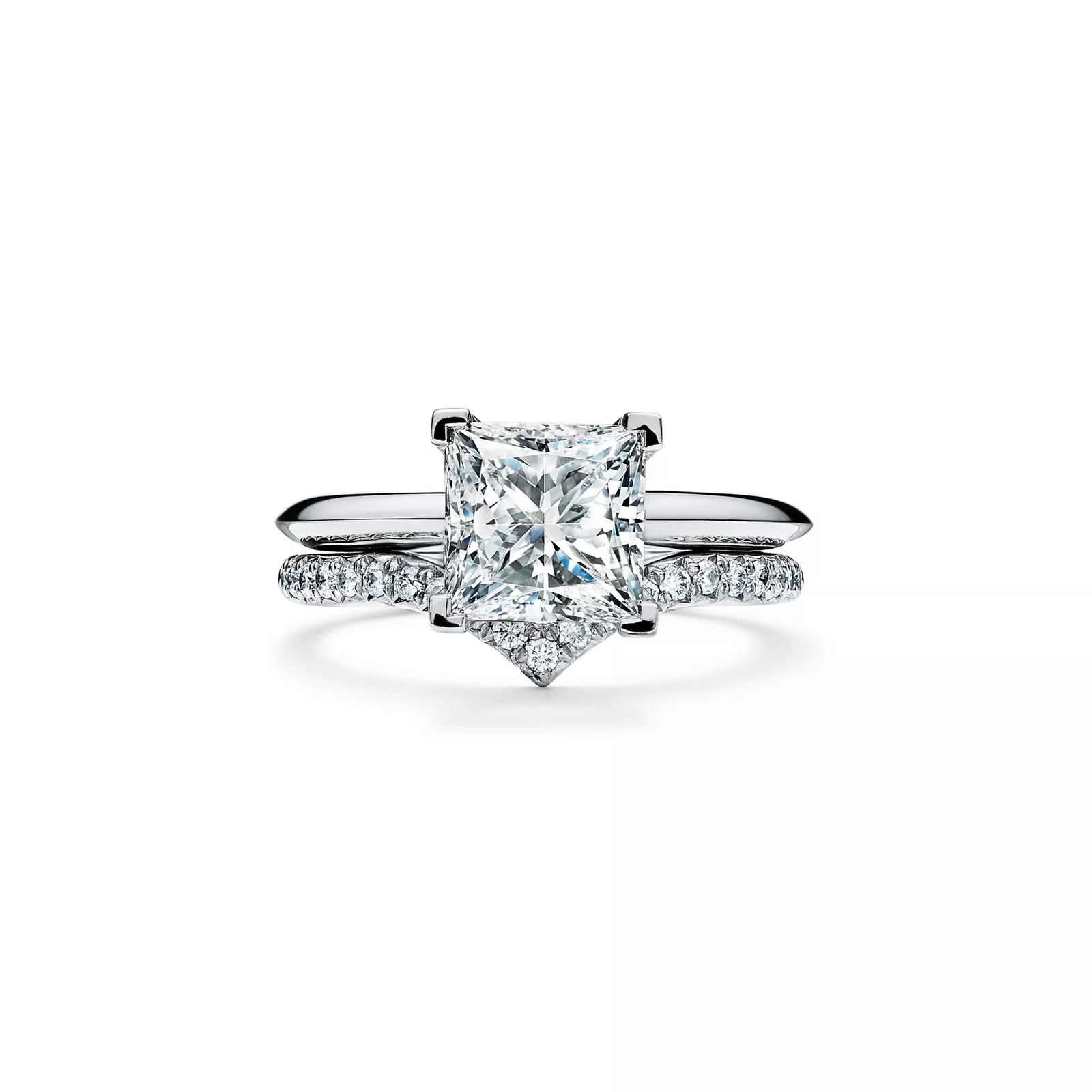 Princess-cut Diamond Engagement Ring in Platinum