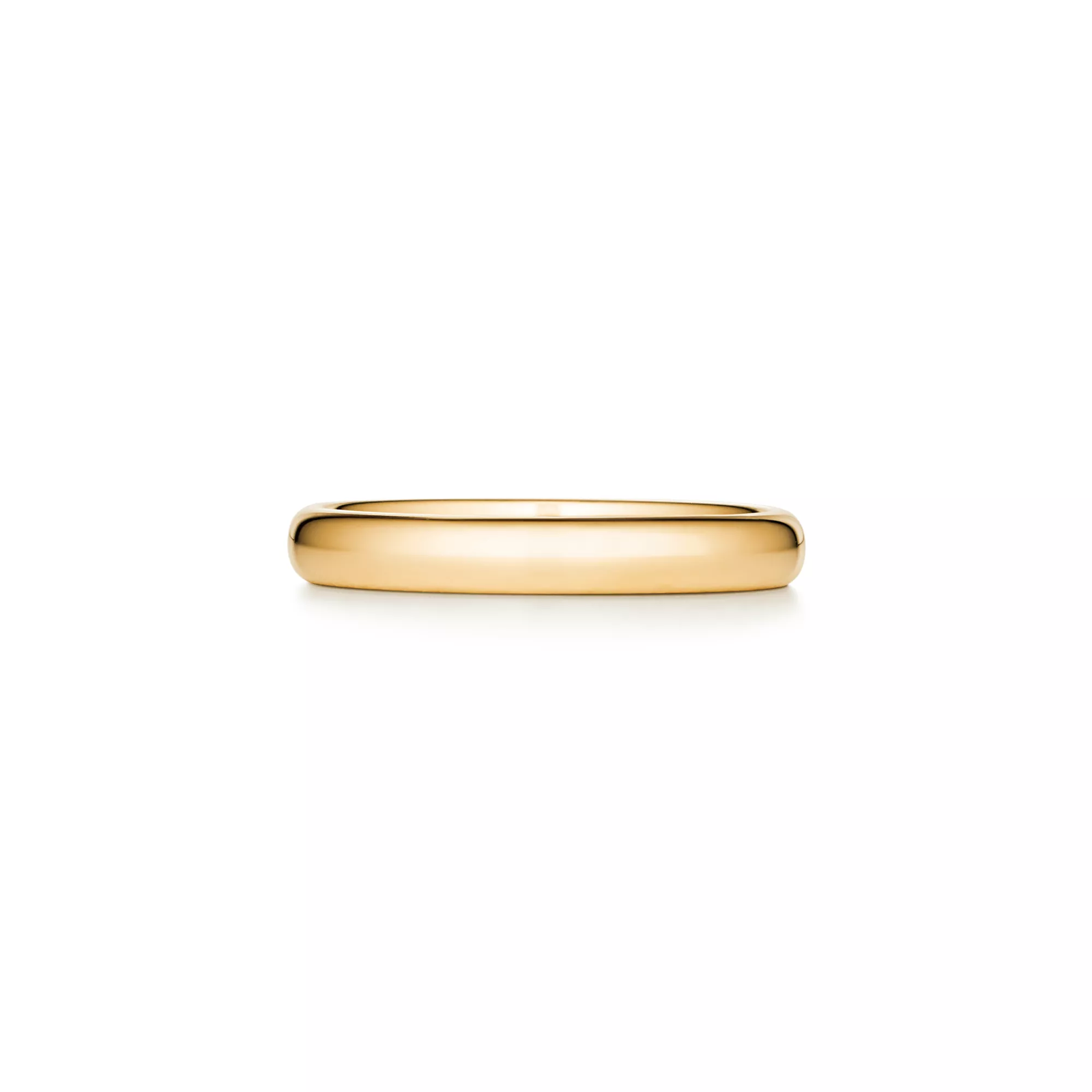 Wedding Band Ring in Yellow Gold, 3 mm Wide