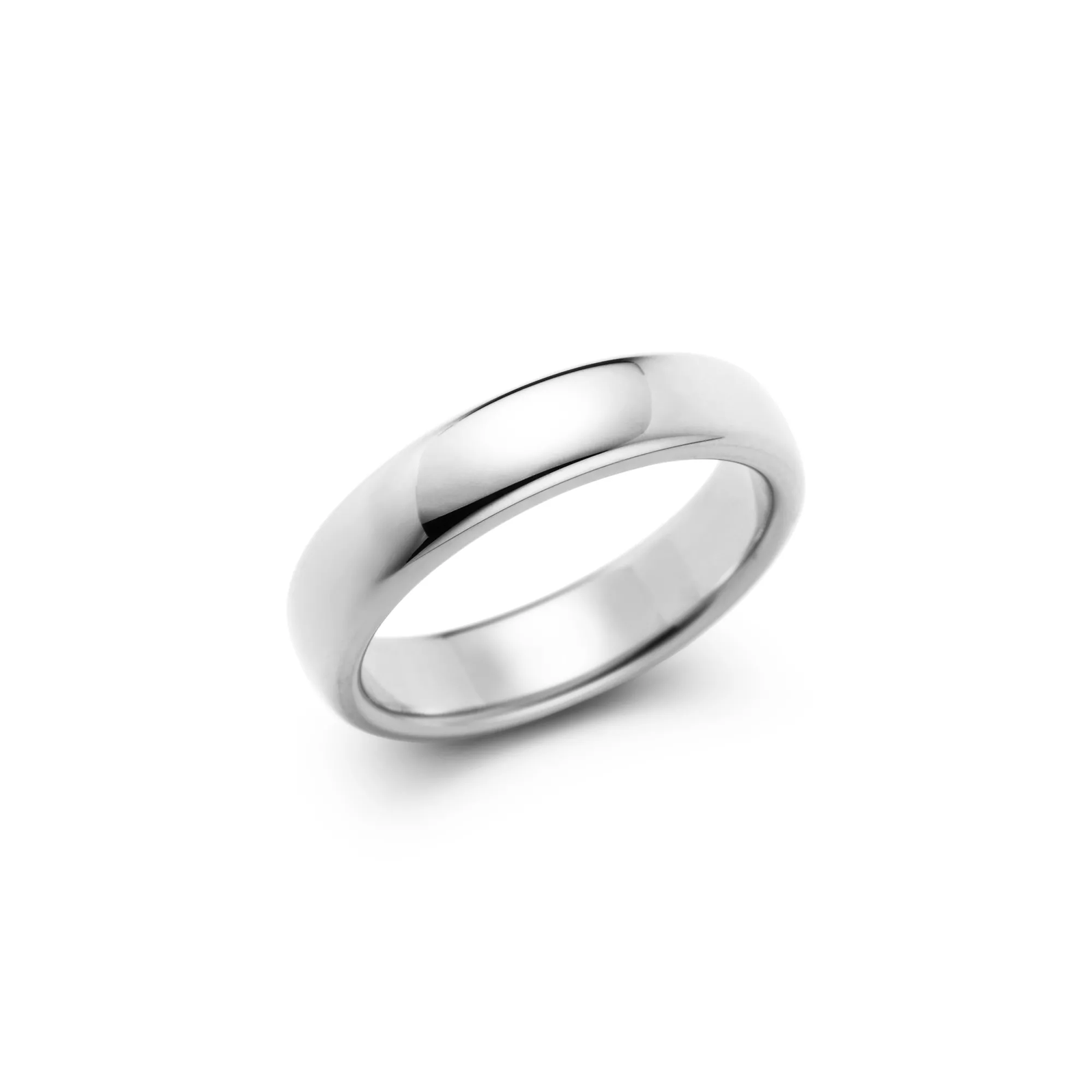Wedding Band Ring in Platinum, 4.5 mm Wide