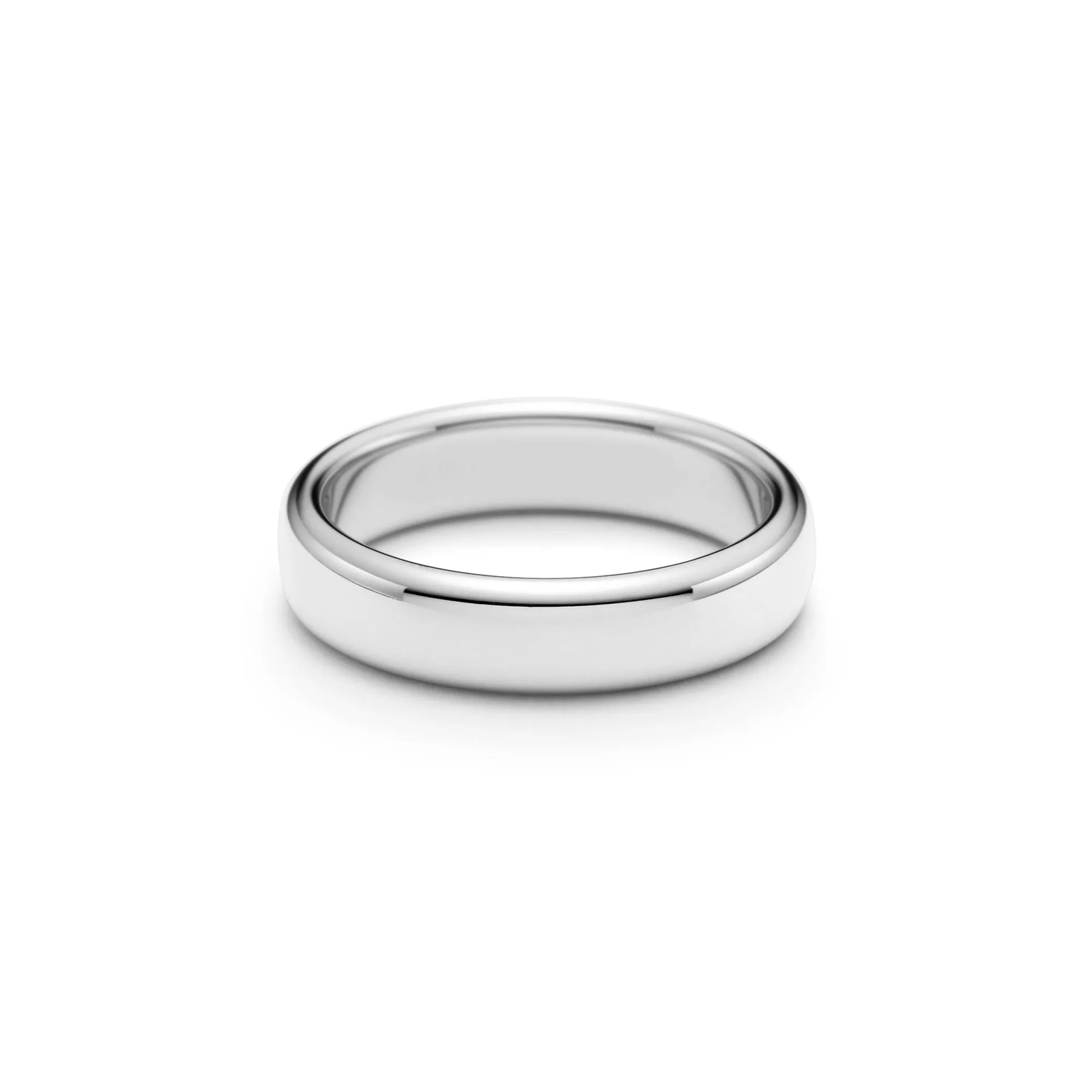 Wedding Band Ring in Platinum, 4.5 mm Wide