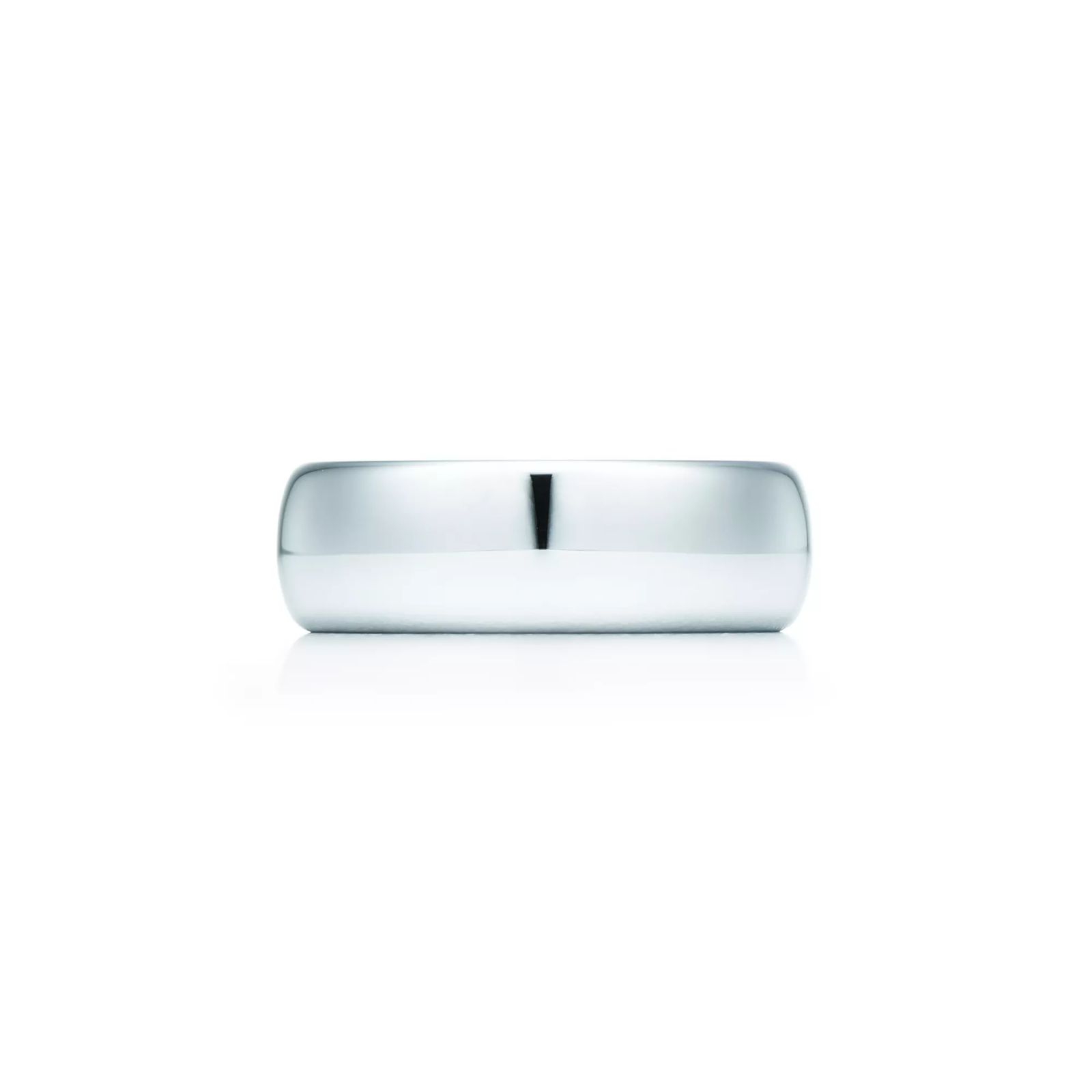 Wedding Band Ring in Platinum, 6 mm Wide