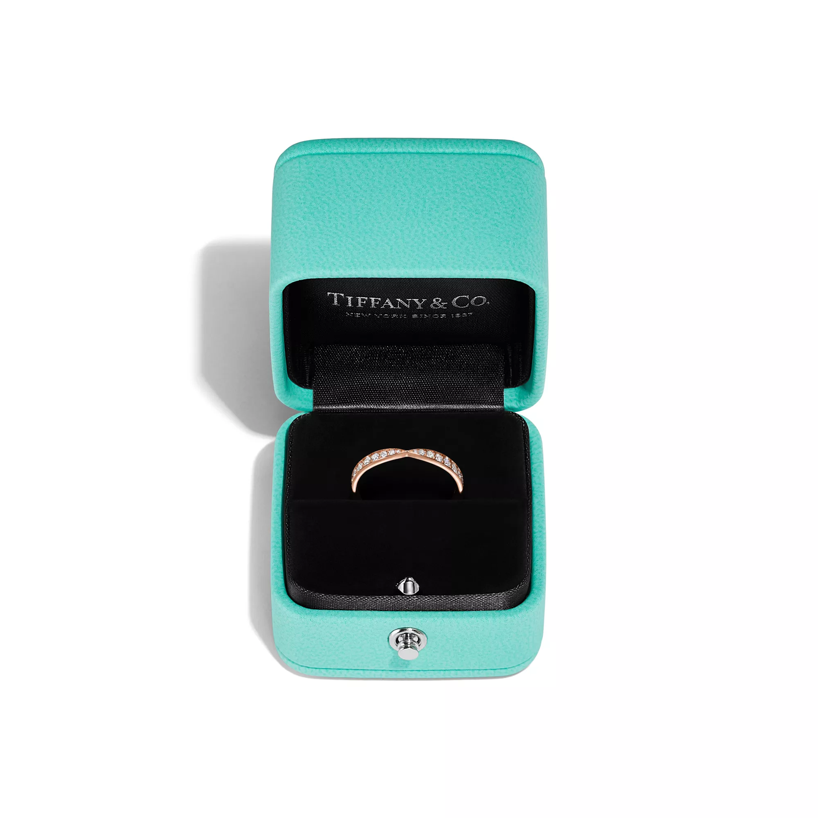 Band Ring in Rose Gold with Diamonds, 1.8 mm