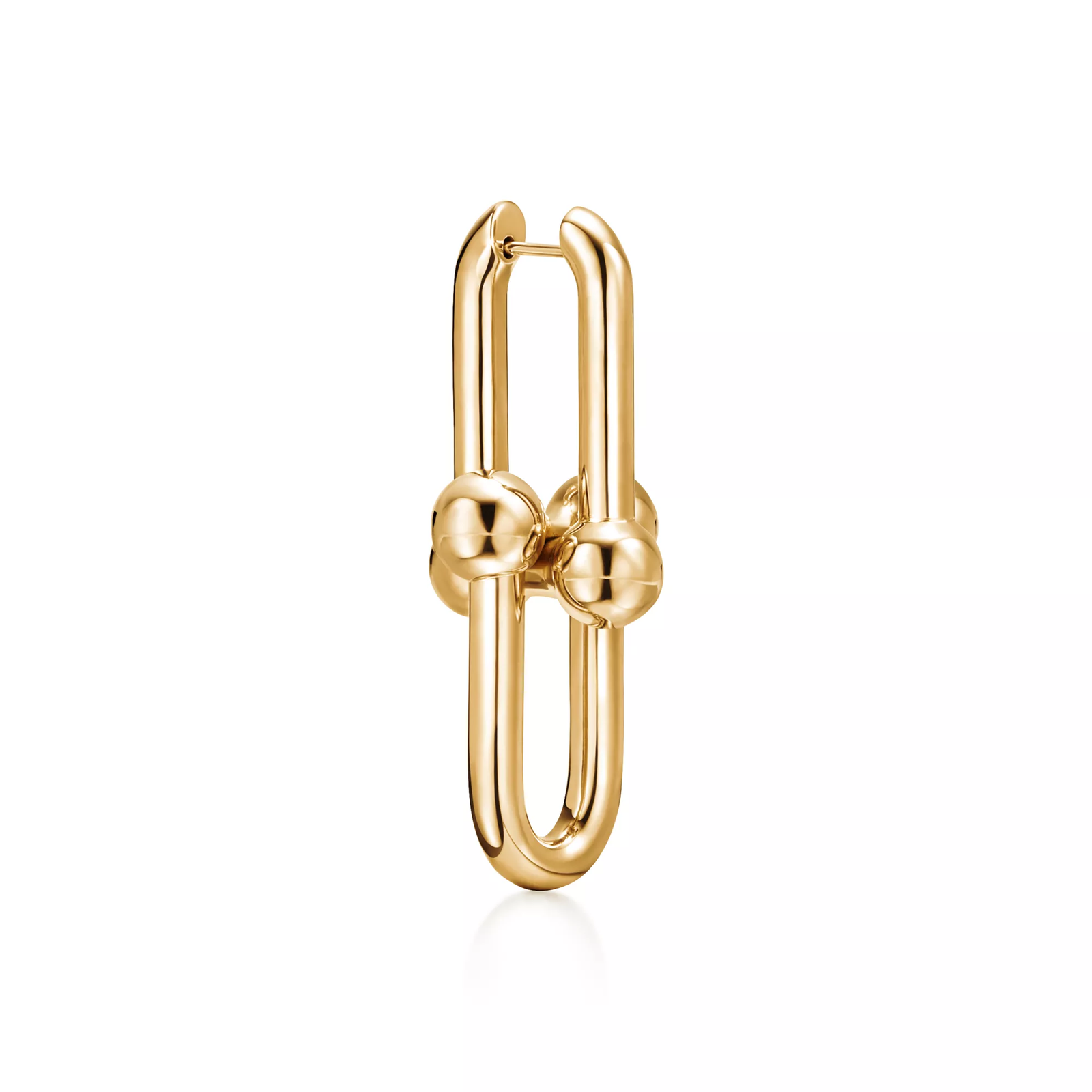 Extra Large Link Earrings in Yellow Gold