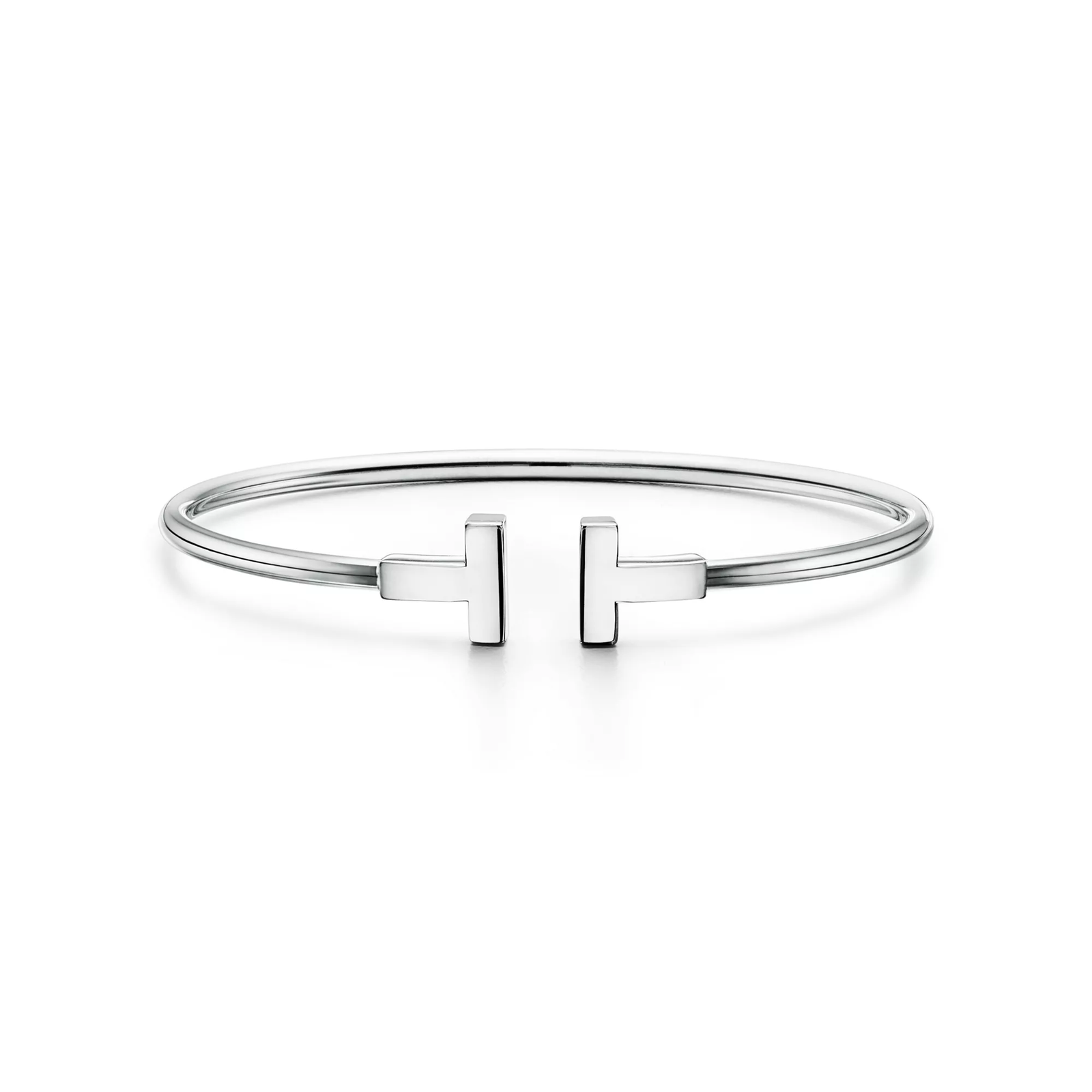Wire Bracelet in White Gold