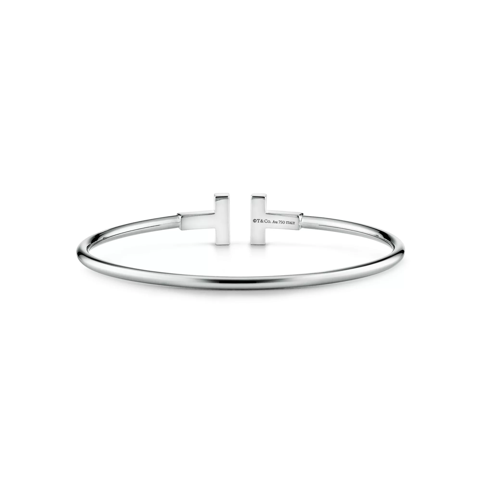 Wire Bracelet in White Gold