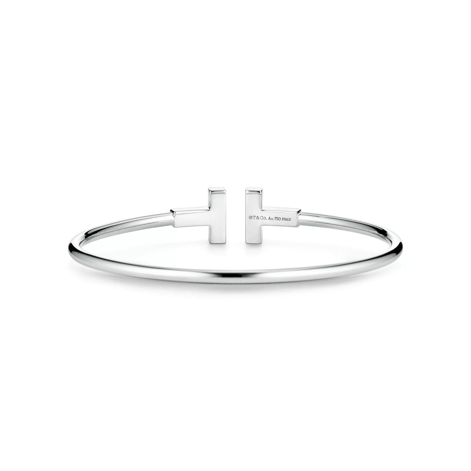 Diamond Wire Bracelet in White Gold