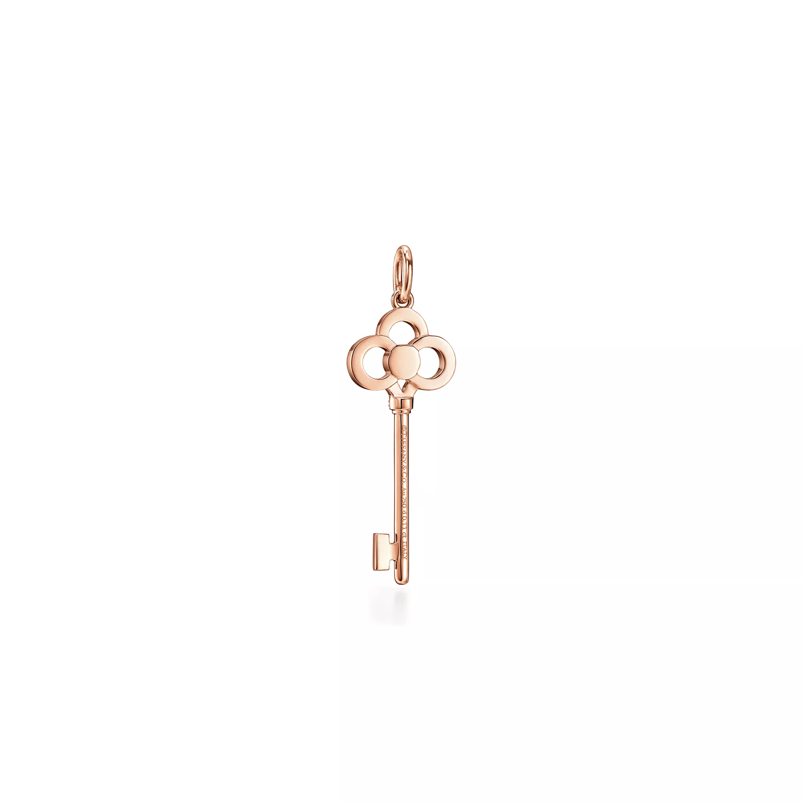 Crown Key in Rose Gold with Diamonds, 1.5"