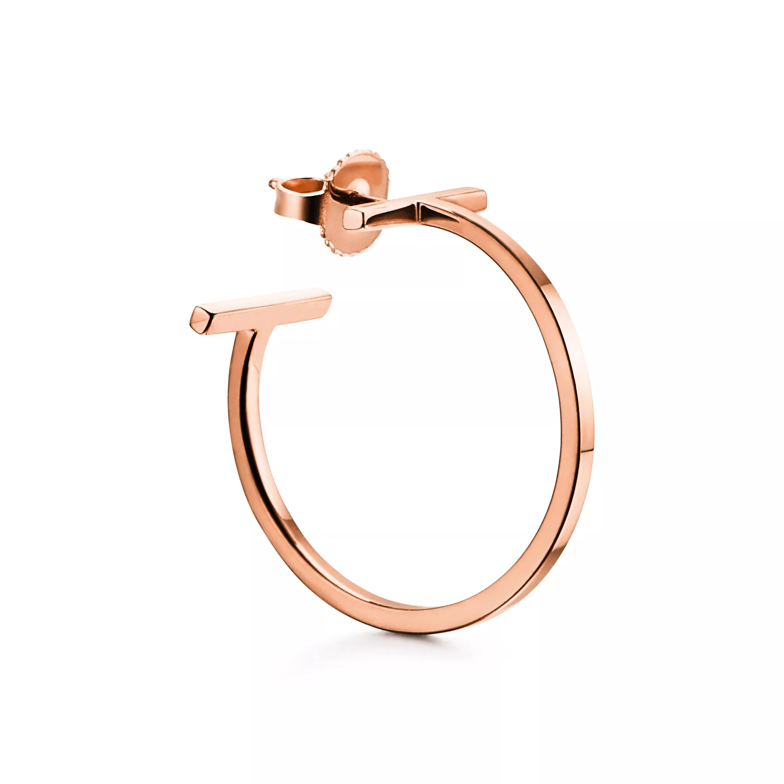 Hoop Earrings in Rose Gold