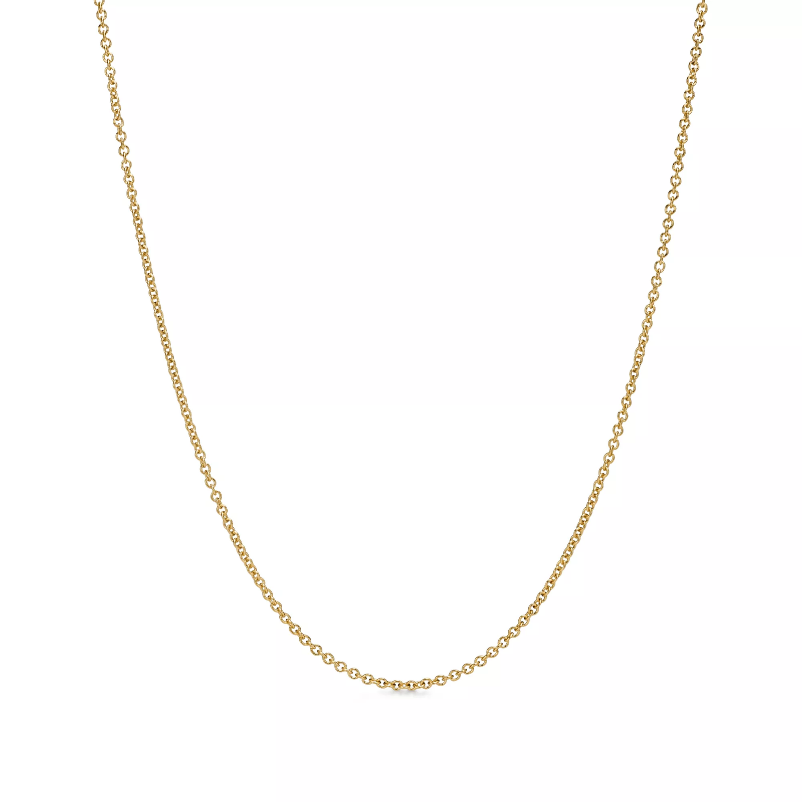 Chain Necklace In Yellow Gold, 18"