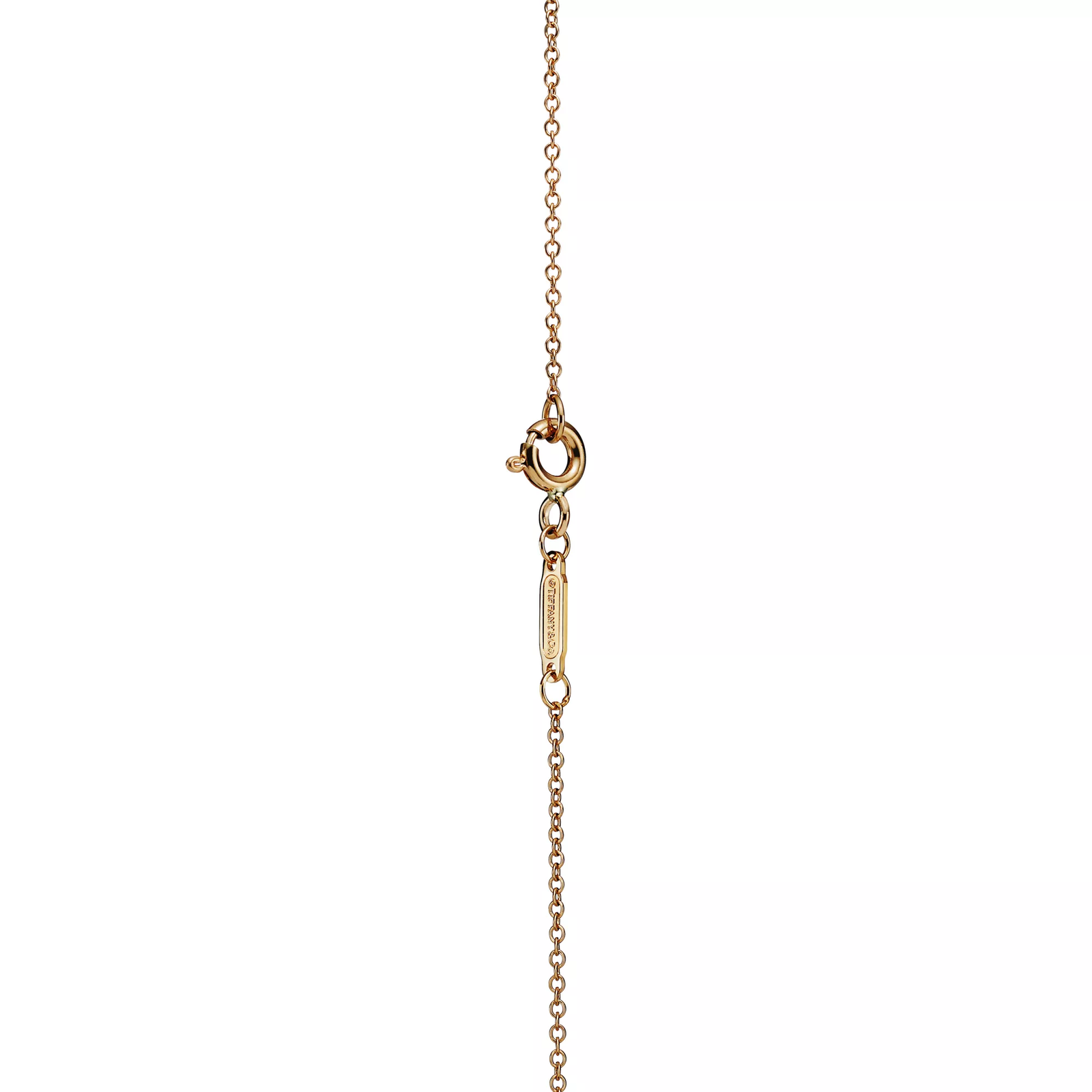 Double Heart Tag Pendant in Yellow Gold, Mini