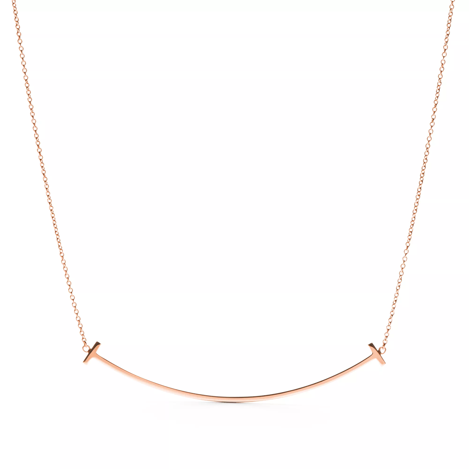 Smile Pendant in Rose Gold, Large