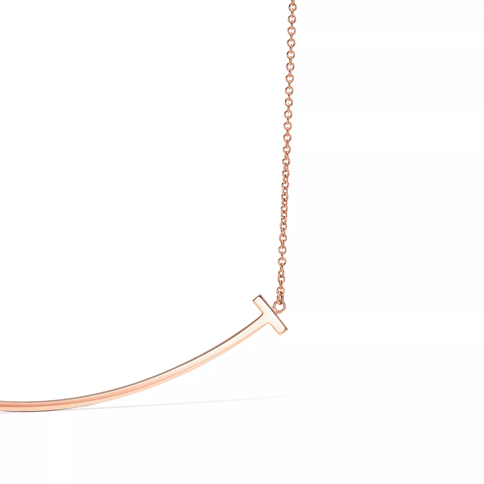 Smile Pendant in Rose Gold, Large