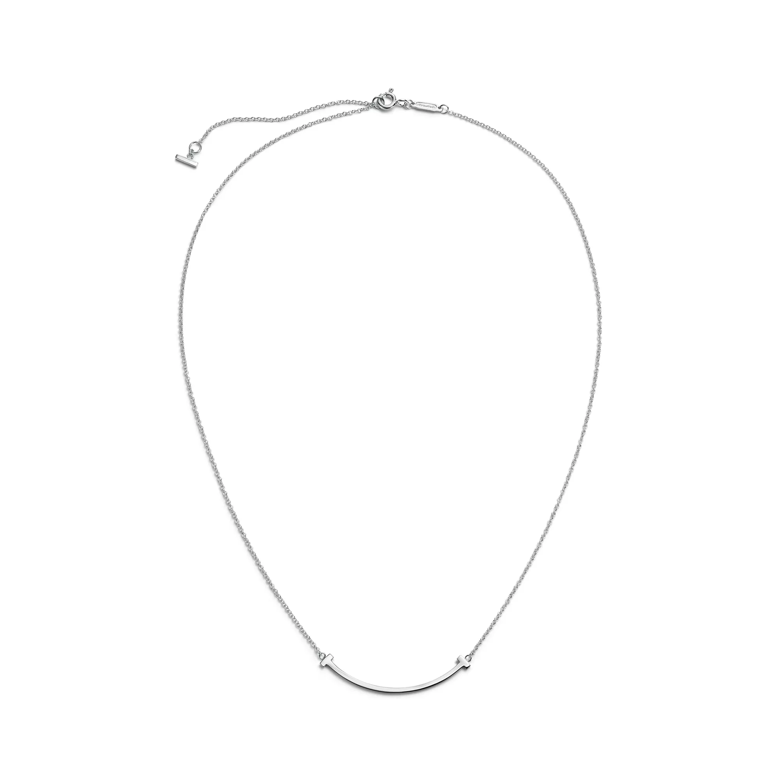 Smile Pendant in White Gold, Small