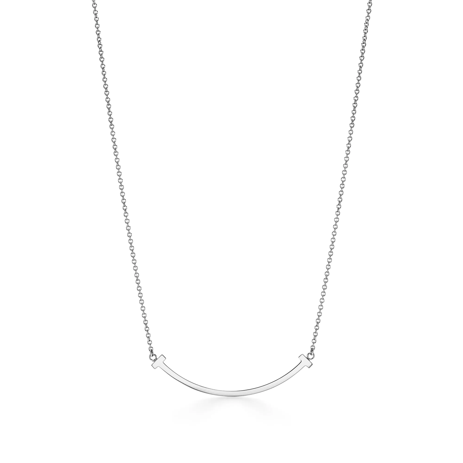 Smile Pendant in White Gold, Small