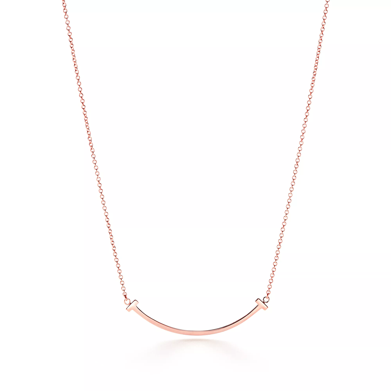 Smile Pendant in Rose Gold, Small