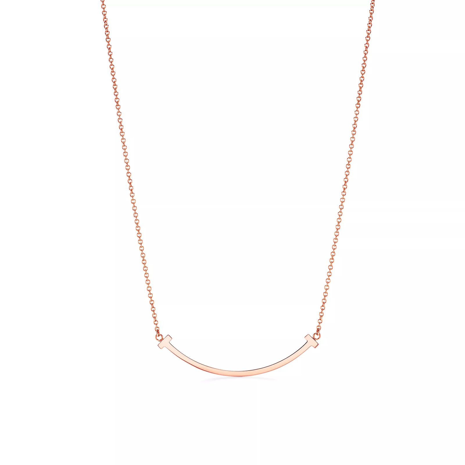 Smile Pendant in Rose Gold, Small