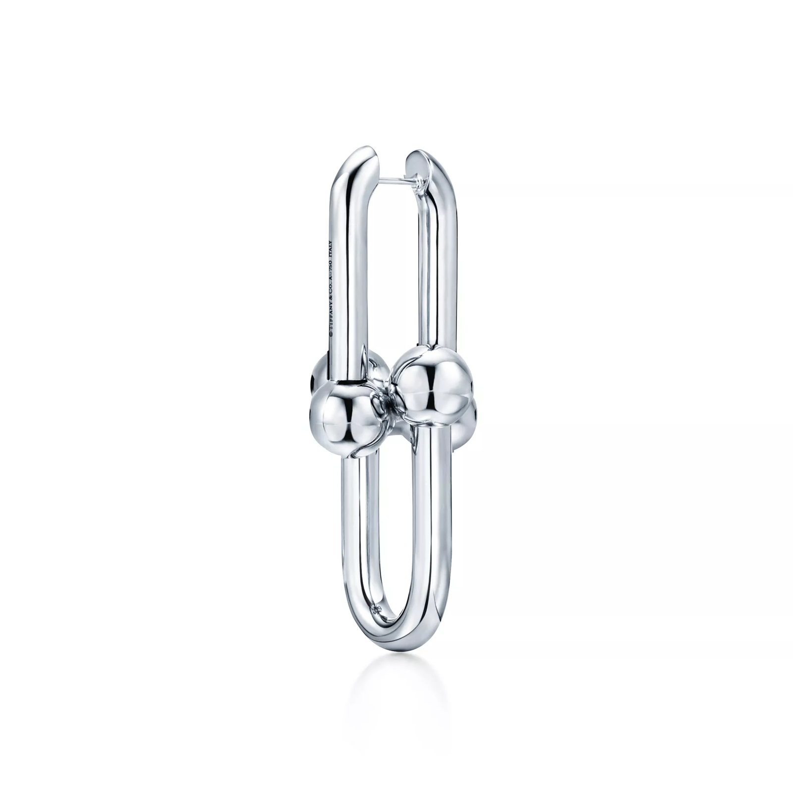 Extra Large Link Earrings in Sterling Silver