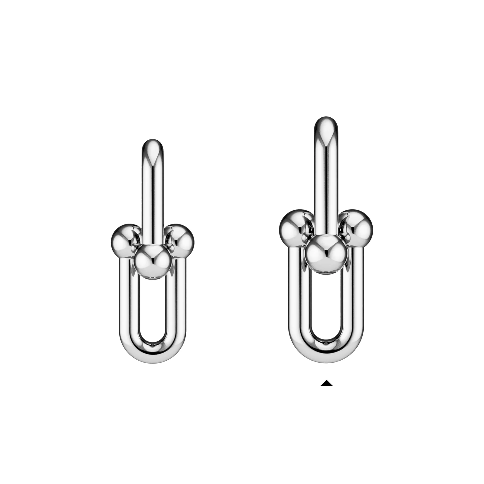 Extra Large Link Earrings in Sterling Silver