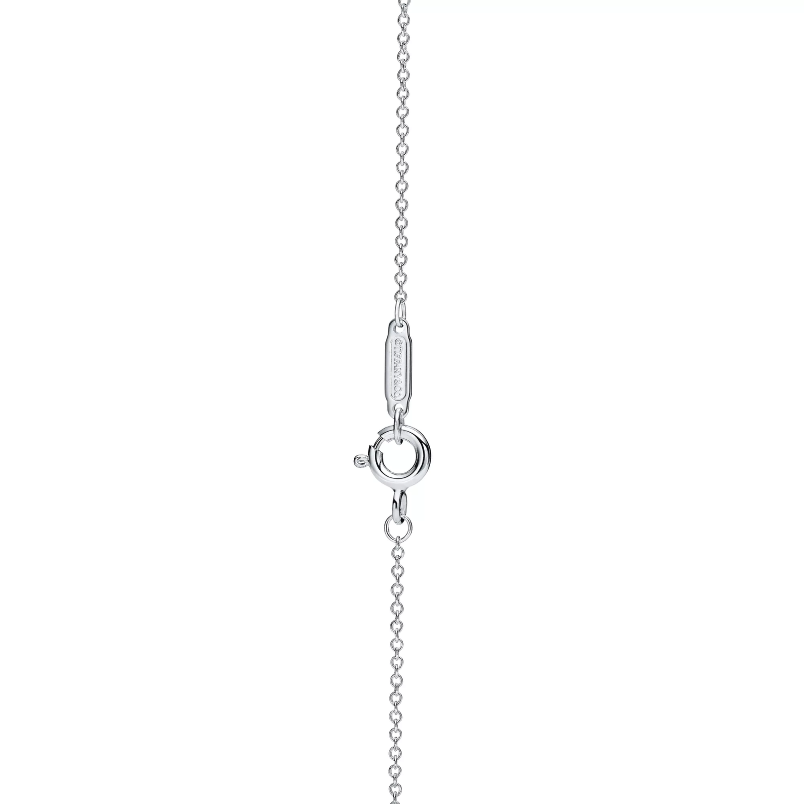Double Heart Tag Pendant in Silver, Mini