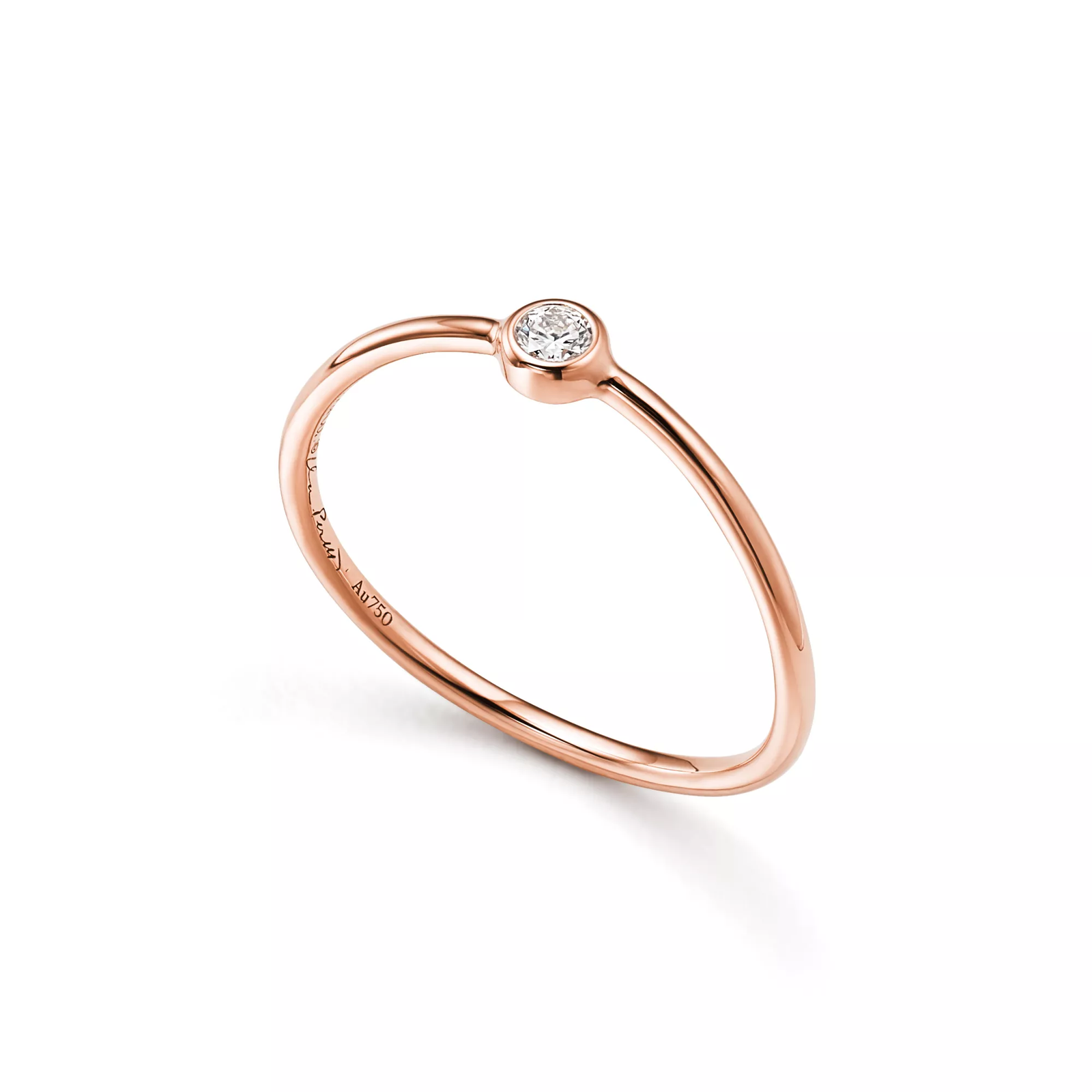 Wave Single-row Diamond Ring
