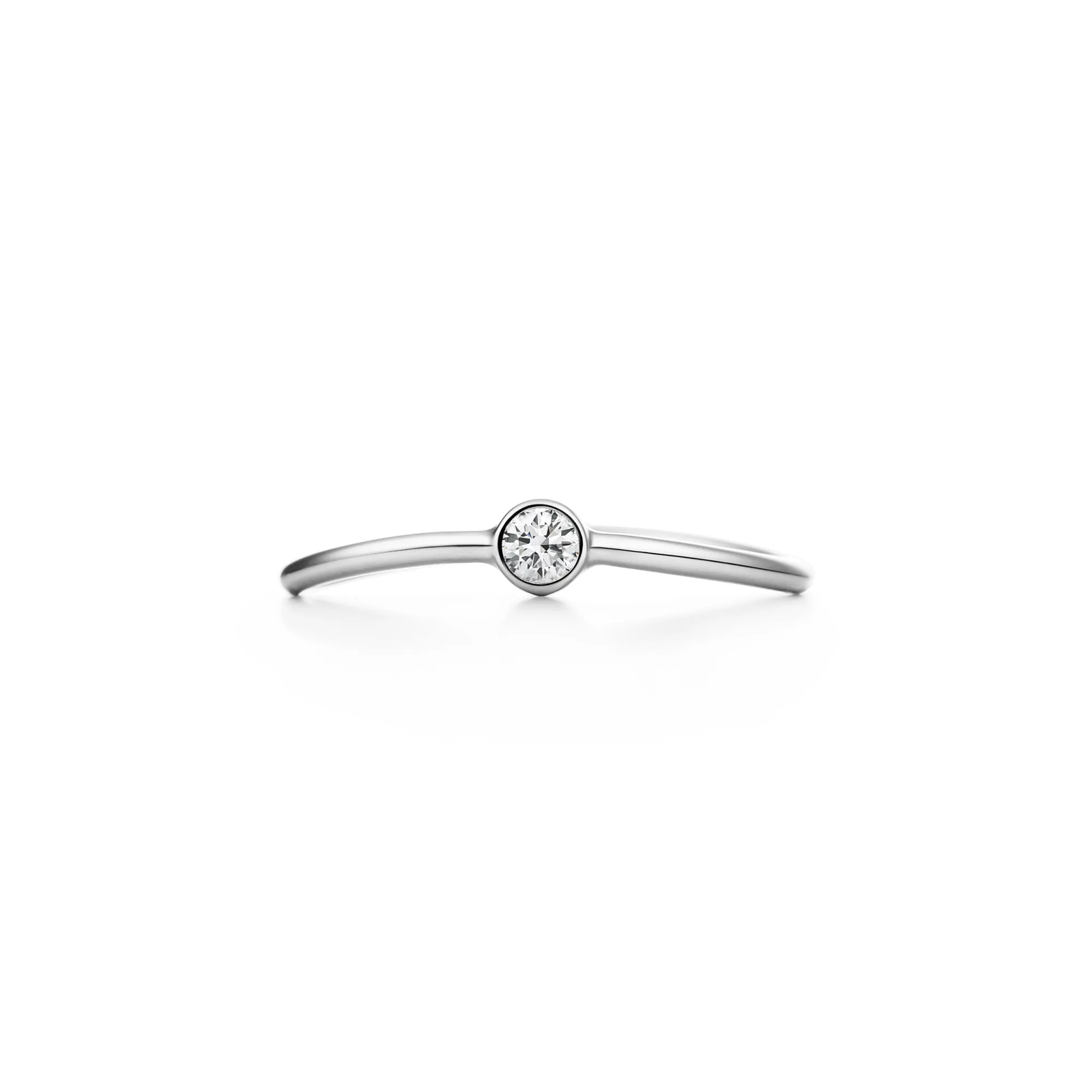 Wave Single-row Diamond Ring