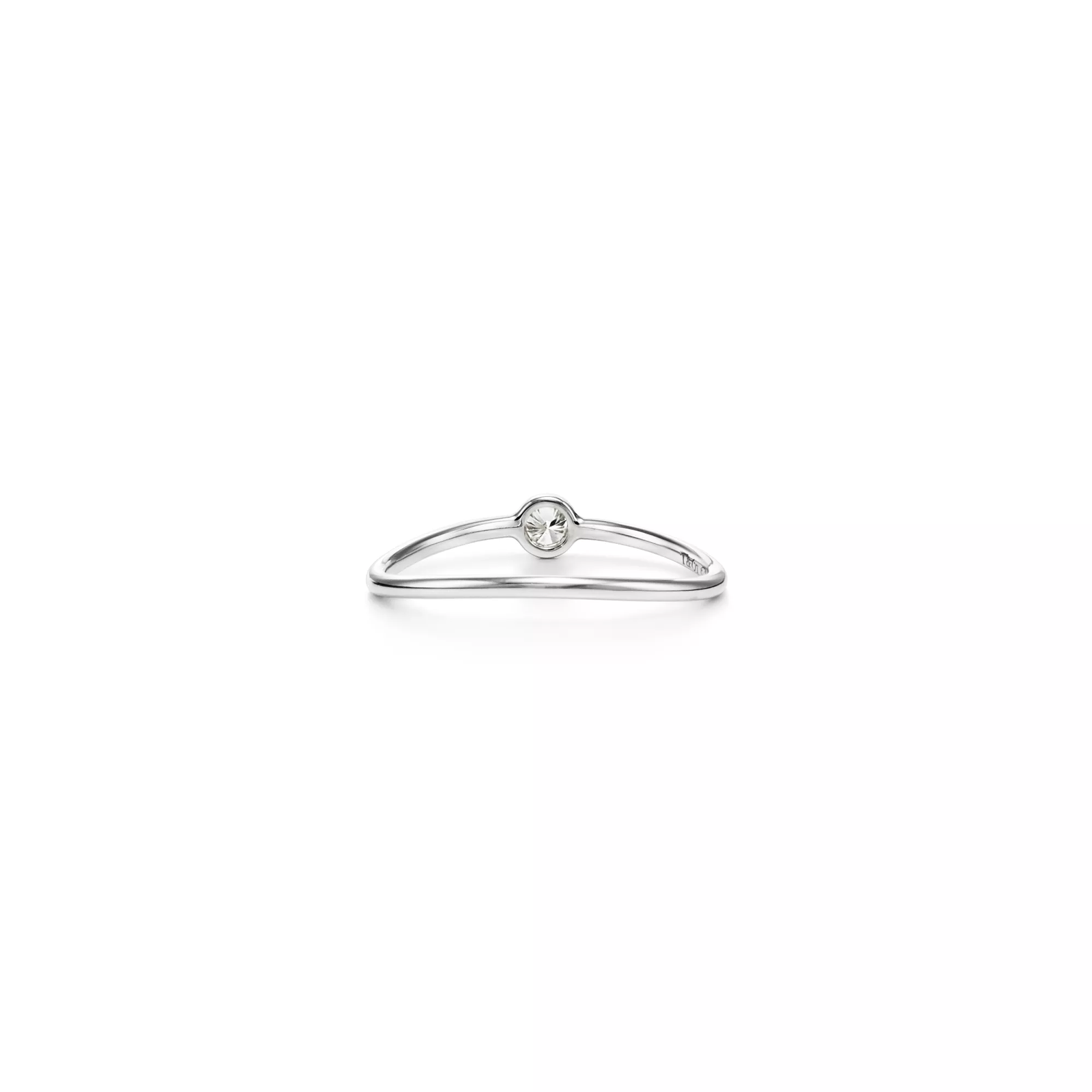 Wave Single-row Diamond Ring