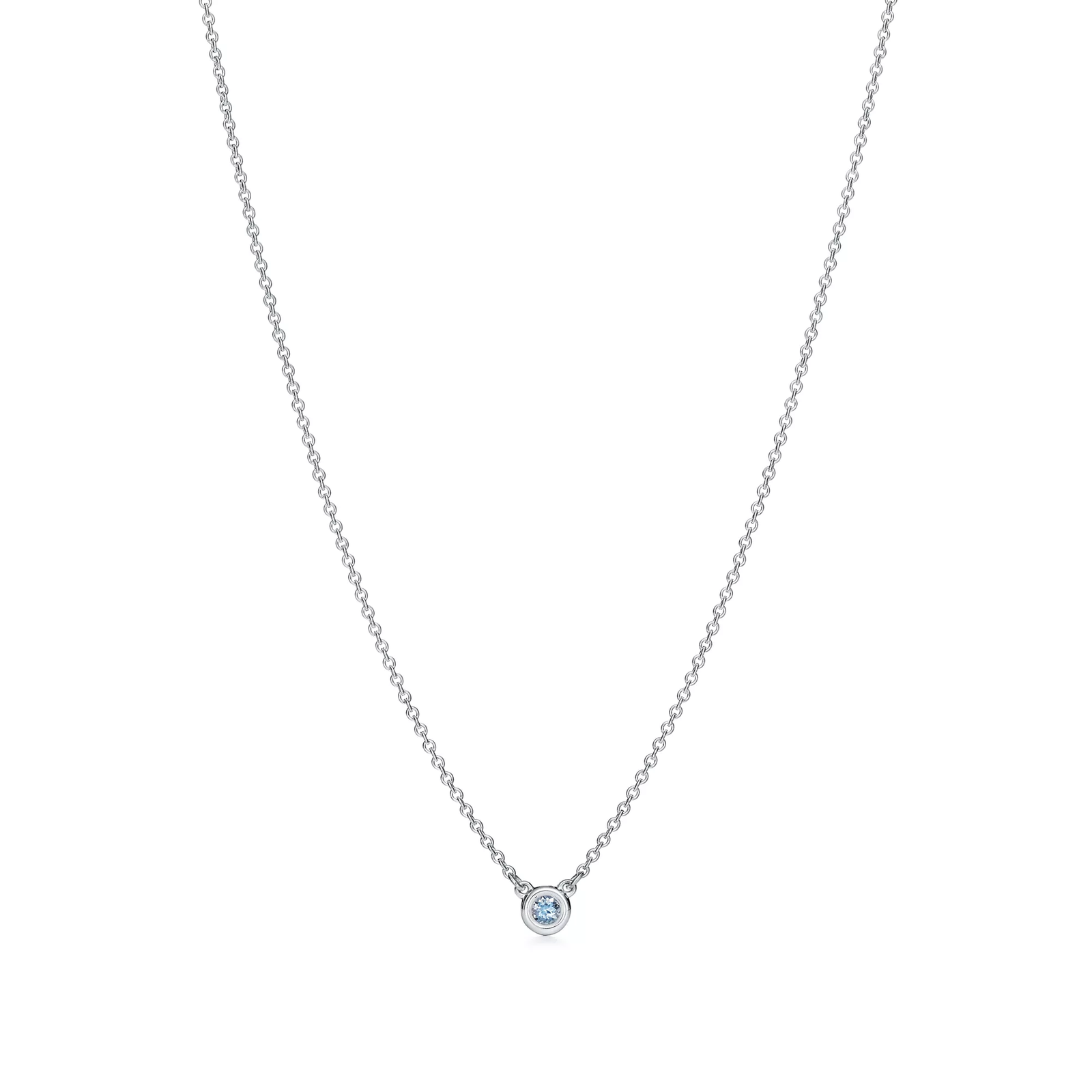 Color by the Yard Aquamarine Pendant in Silver