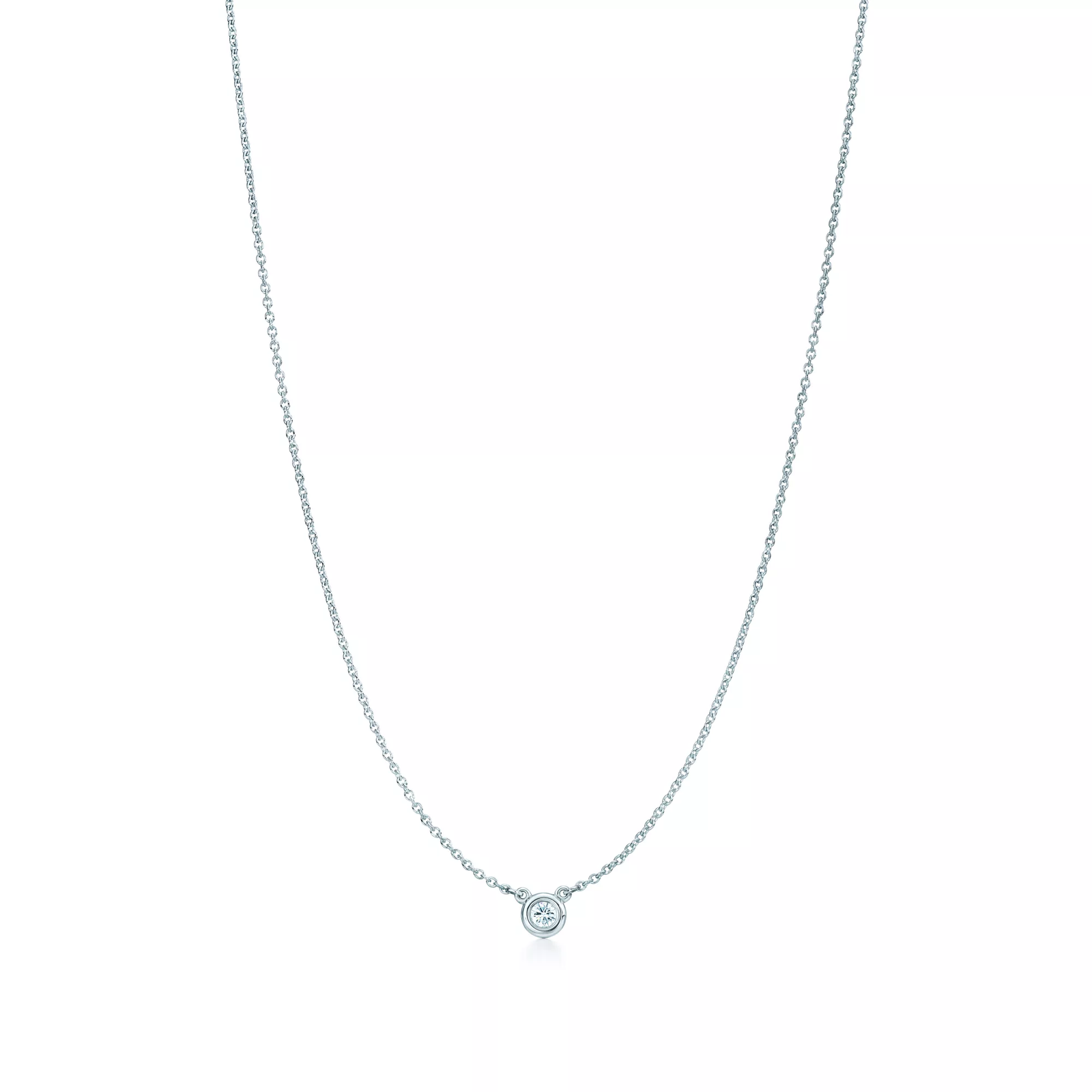 Diamonds by the Yard Single Diamond Pendant in Silver
