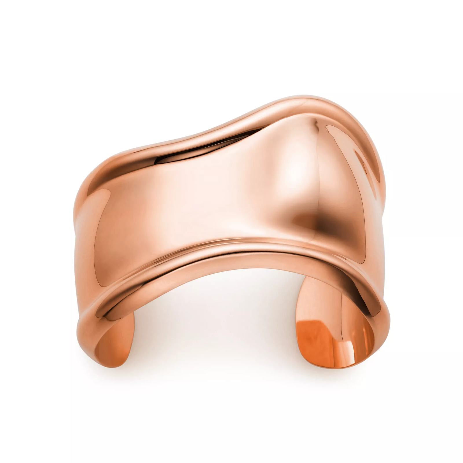 Small Bone Cuff in Rose Gold, 43 mm Wide