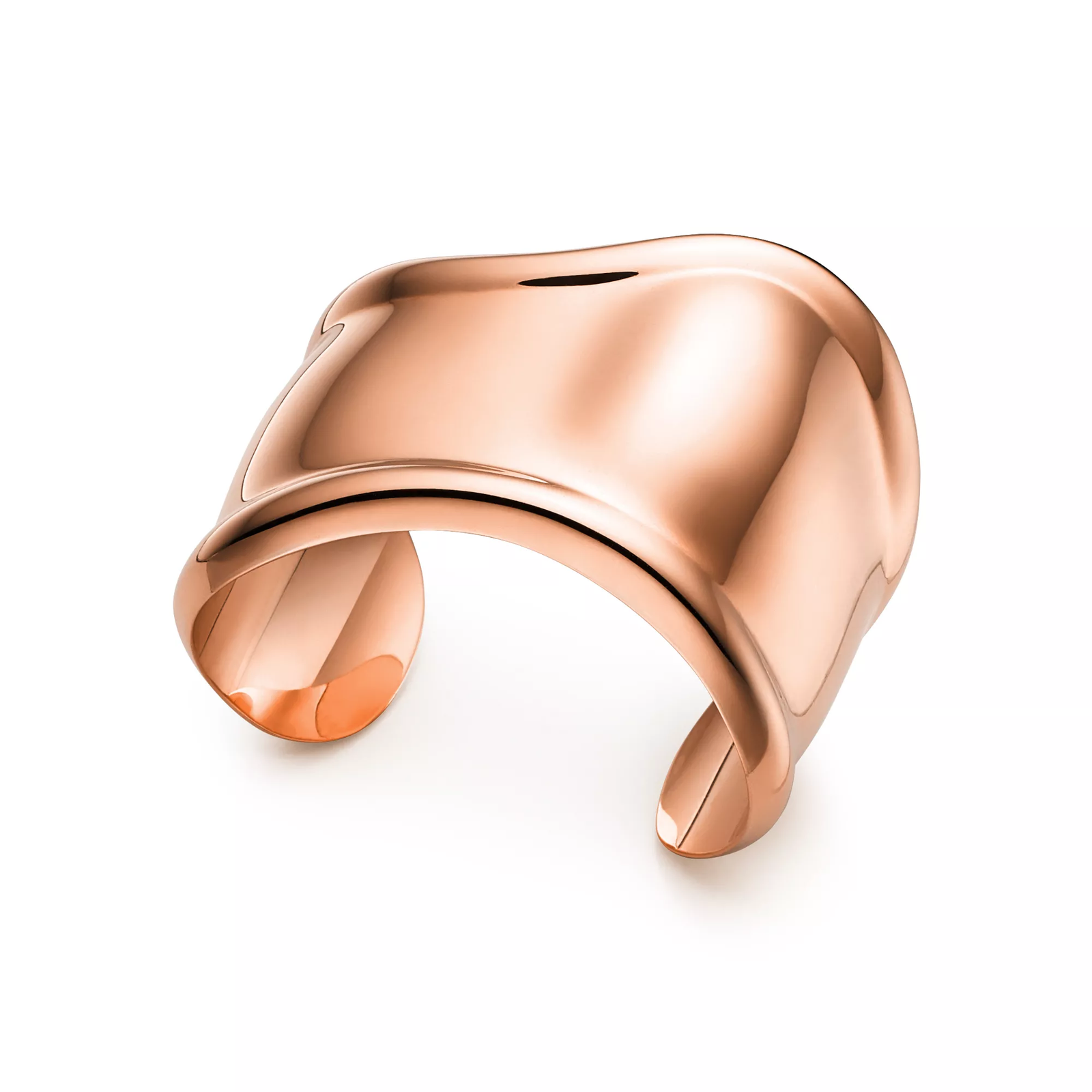 Small Bone Cuff in Rose Gold, 43 mm Wide