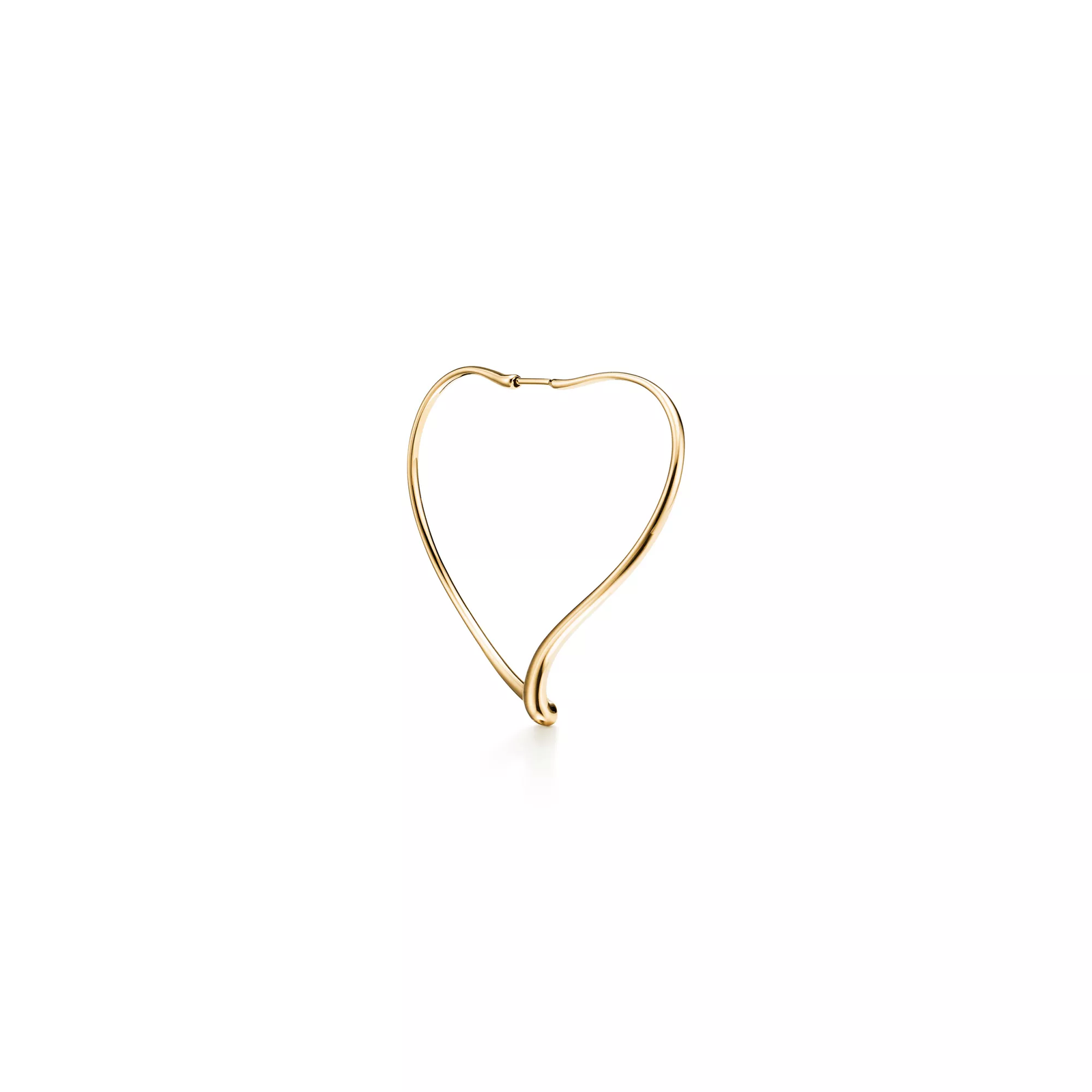 Open Heart Hoop Earrings