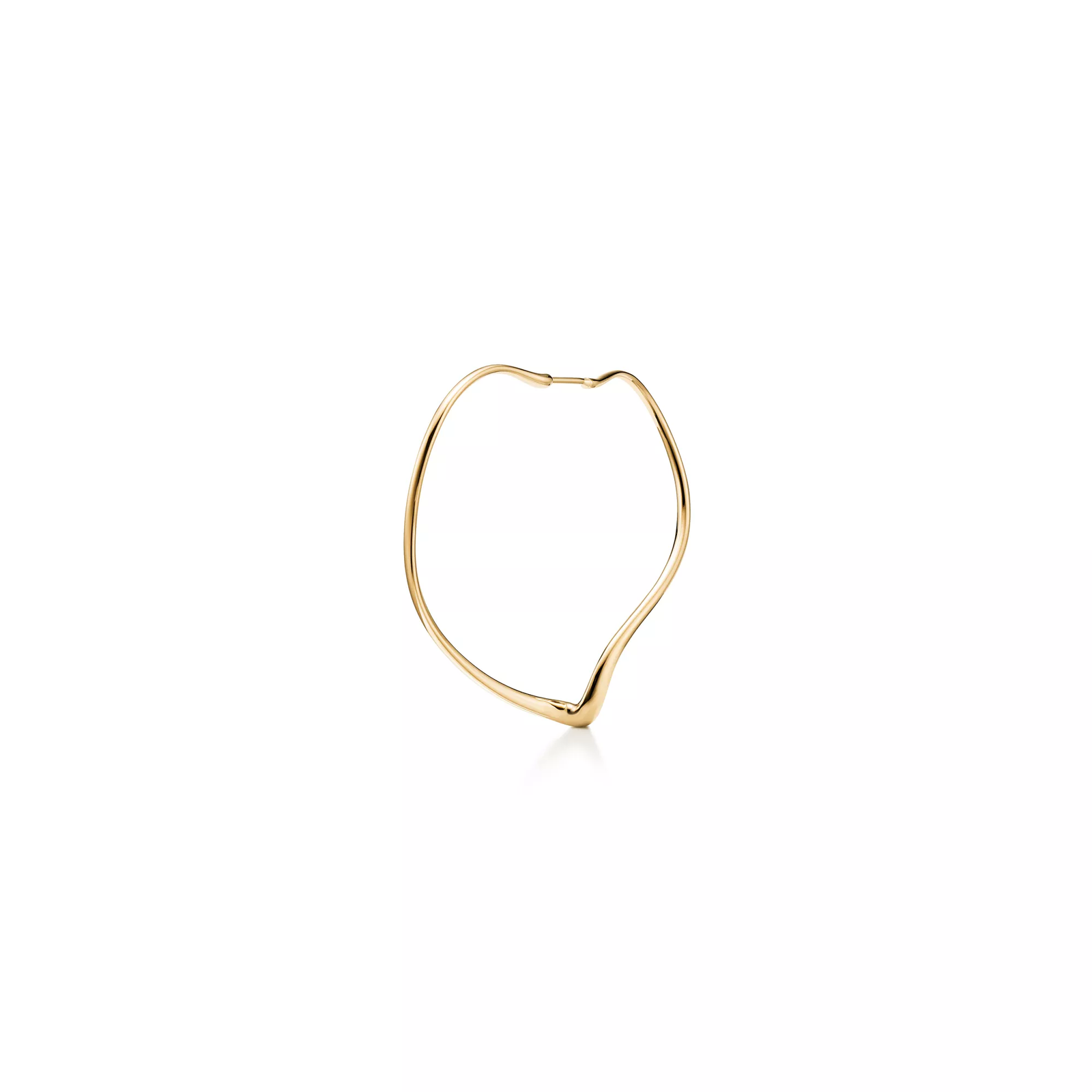 Open Heart Hoop Earrings