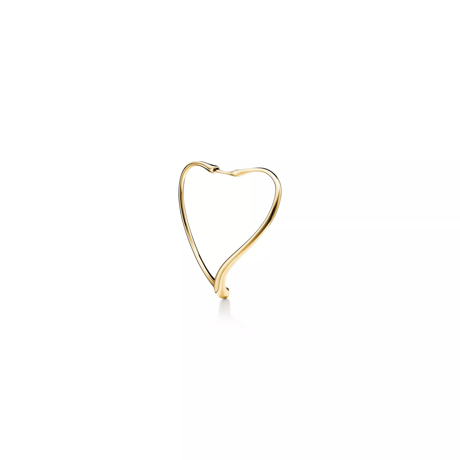 Open Heart Hoop Earrings