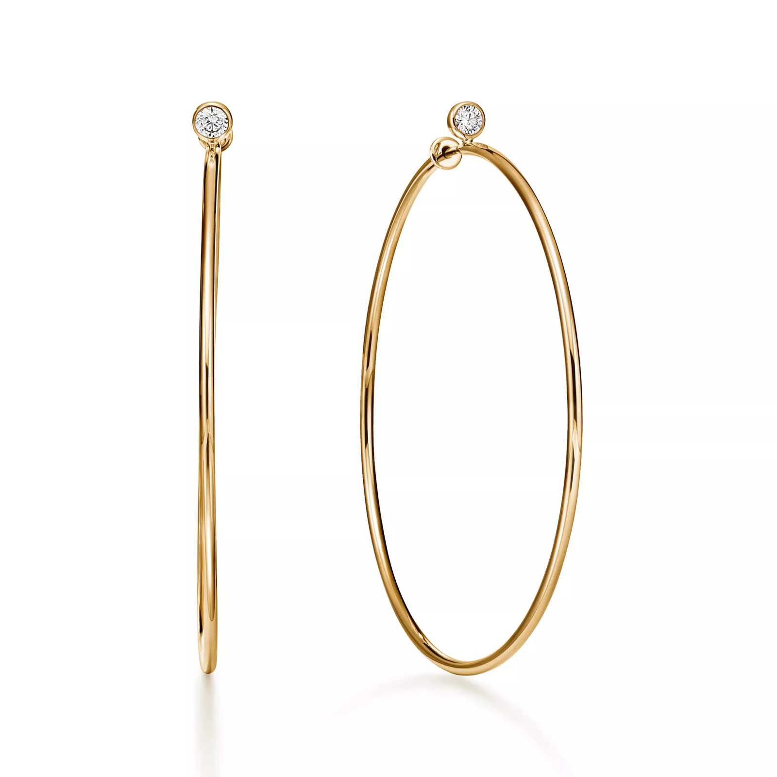Diamond Hoop Earrings