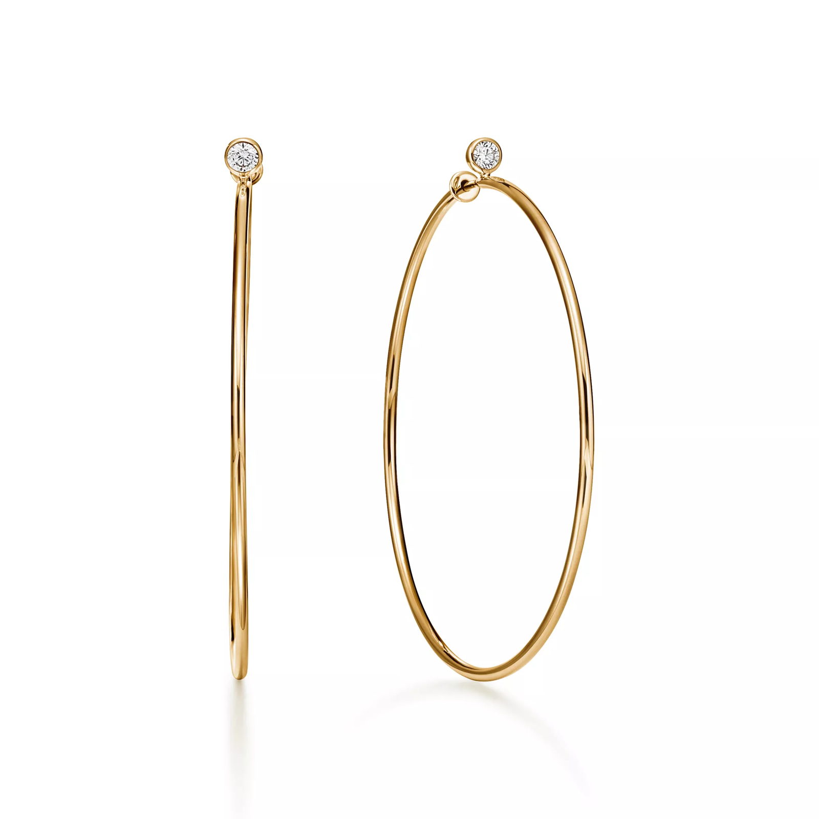 Diamond Hoop Earrings
