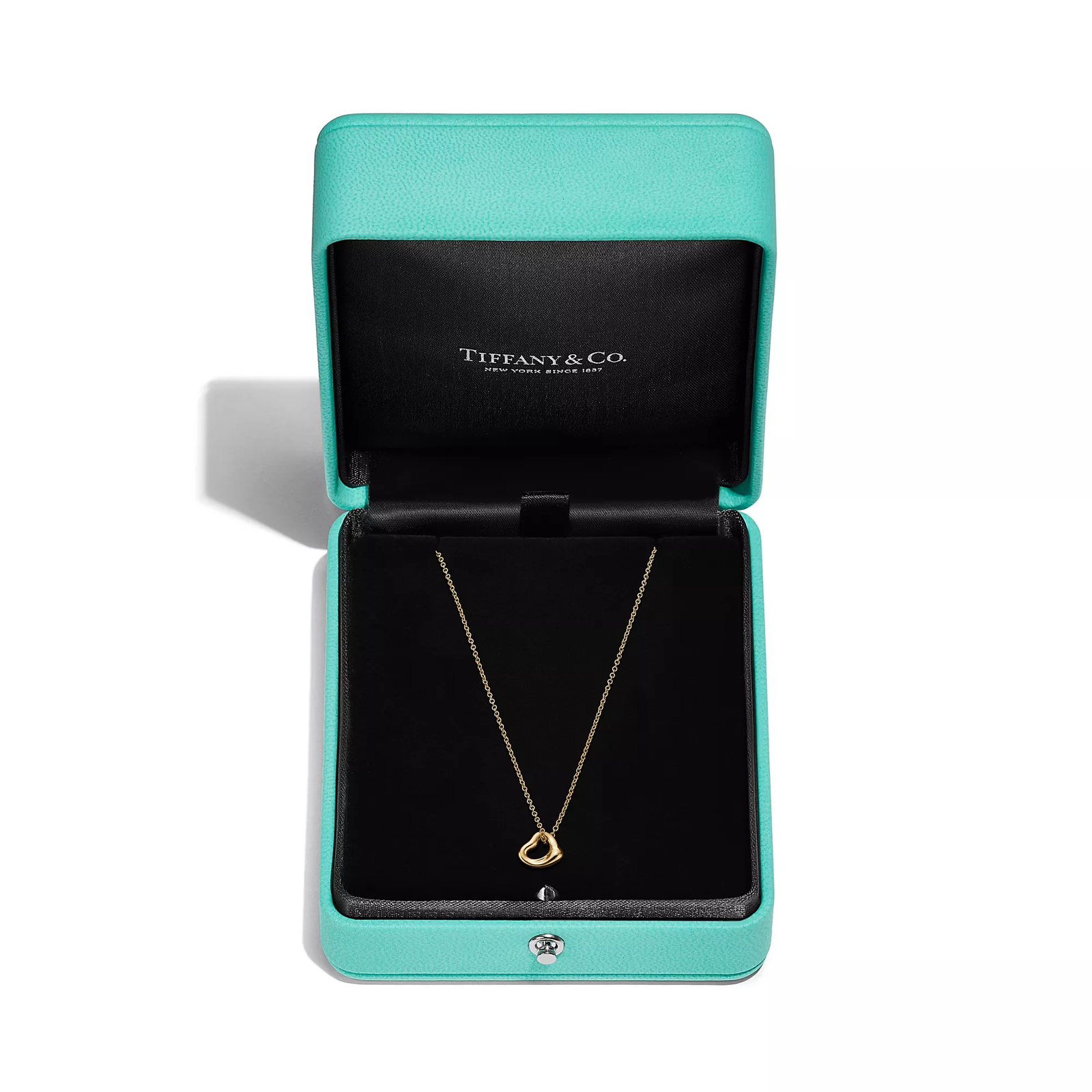 Open Heart Pendant in Yellow Gold