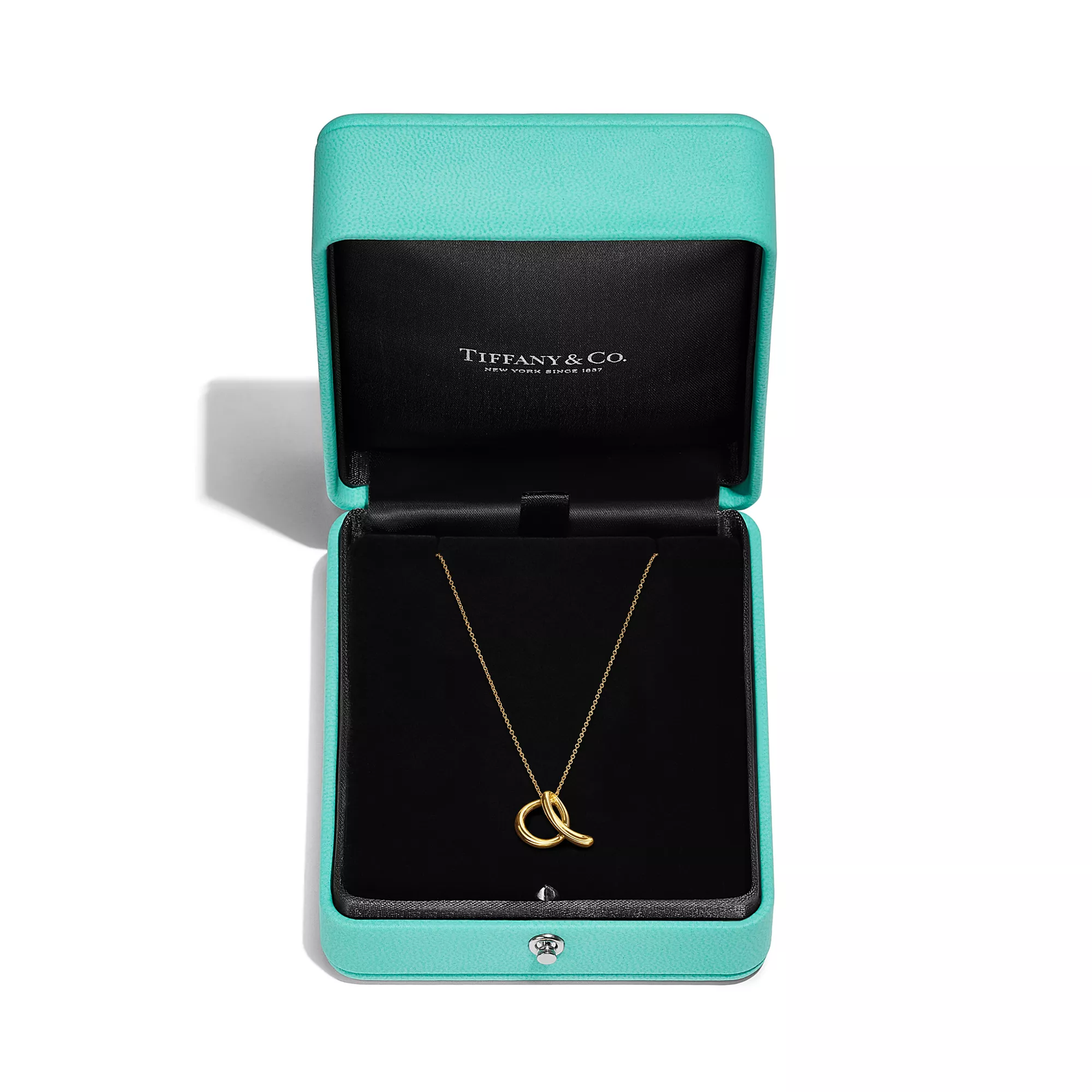 Small Alphabet Pendant in Yellow Gold