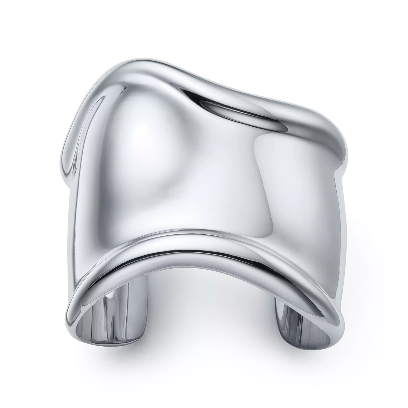 Medium Bone Cuff in Sterling Silver, 61 mm Wide