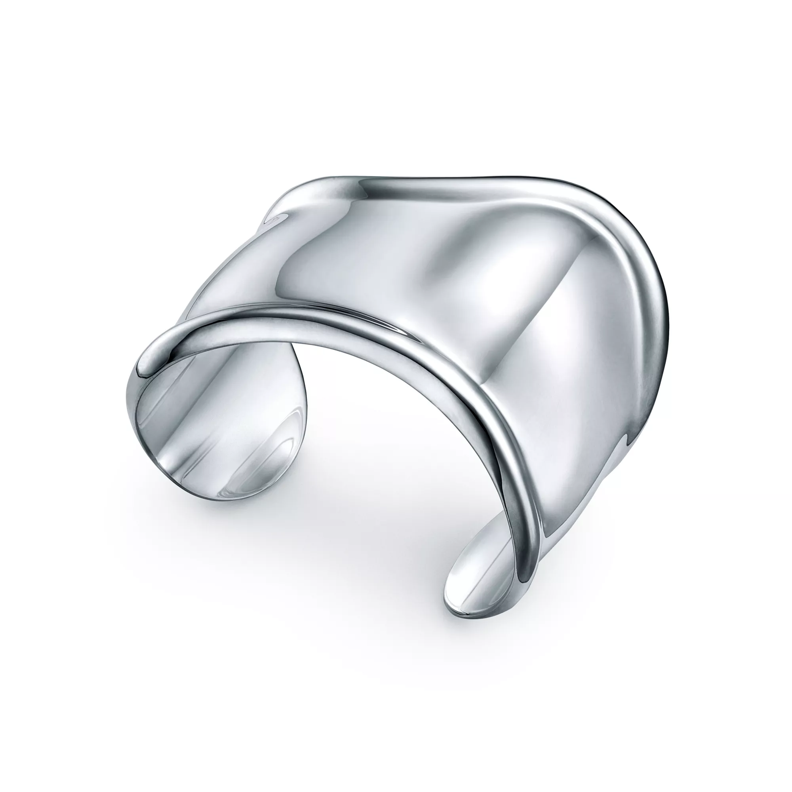 Small Bone Cuff in Sterling Silver, 43 mm Wide