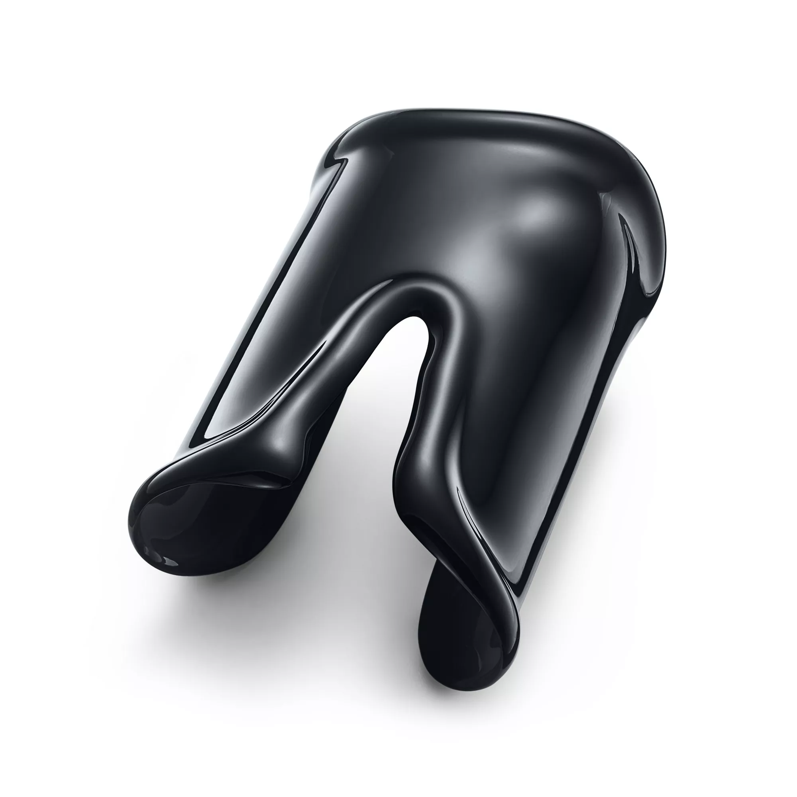 Large Bone Cuff in Black Finish over Copper, 95 mm Wide