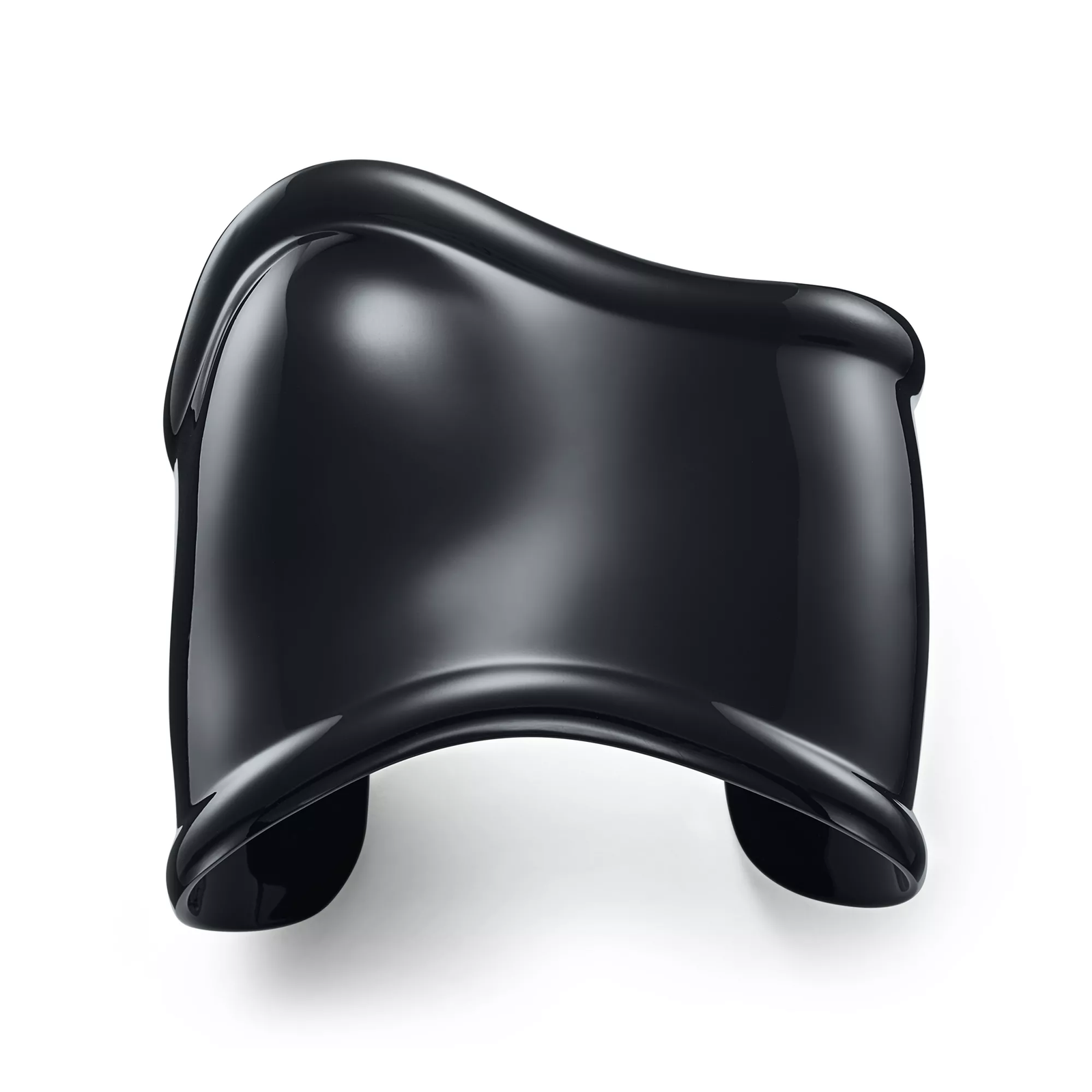 Medium Bone Cuff in Black Finish over Copper, 61 mm Wide