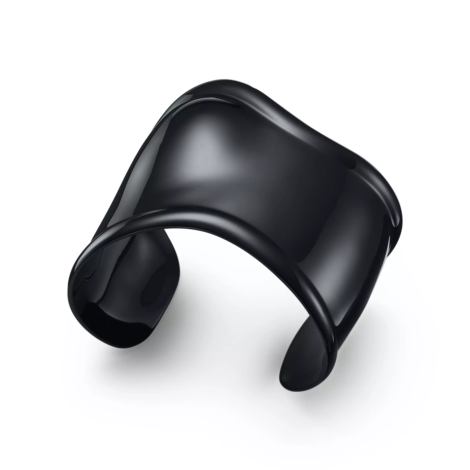 Medium Bone Cuff in Black Finish over Copper, 61 mm Wide
