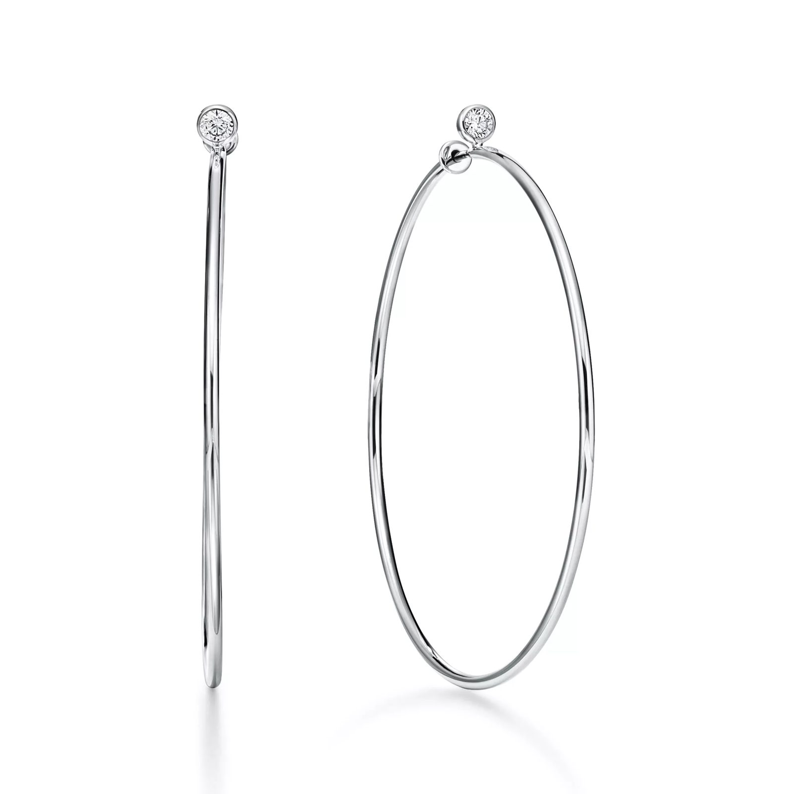 Diamond Hoop Earrings