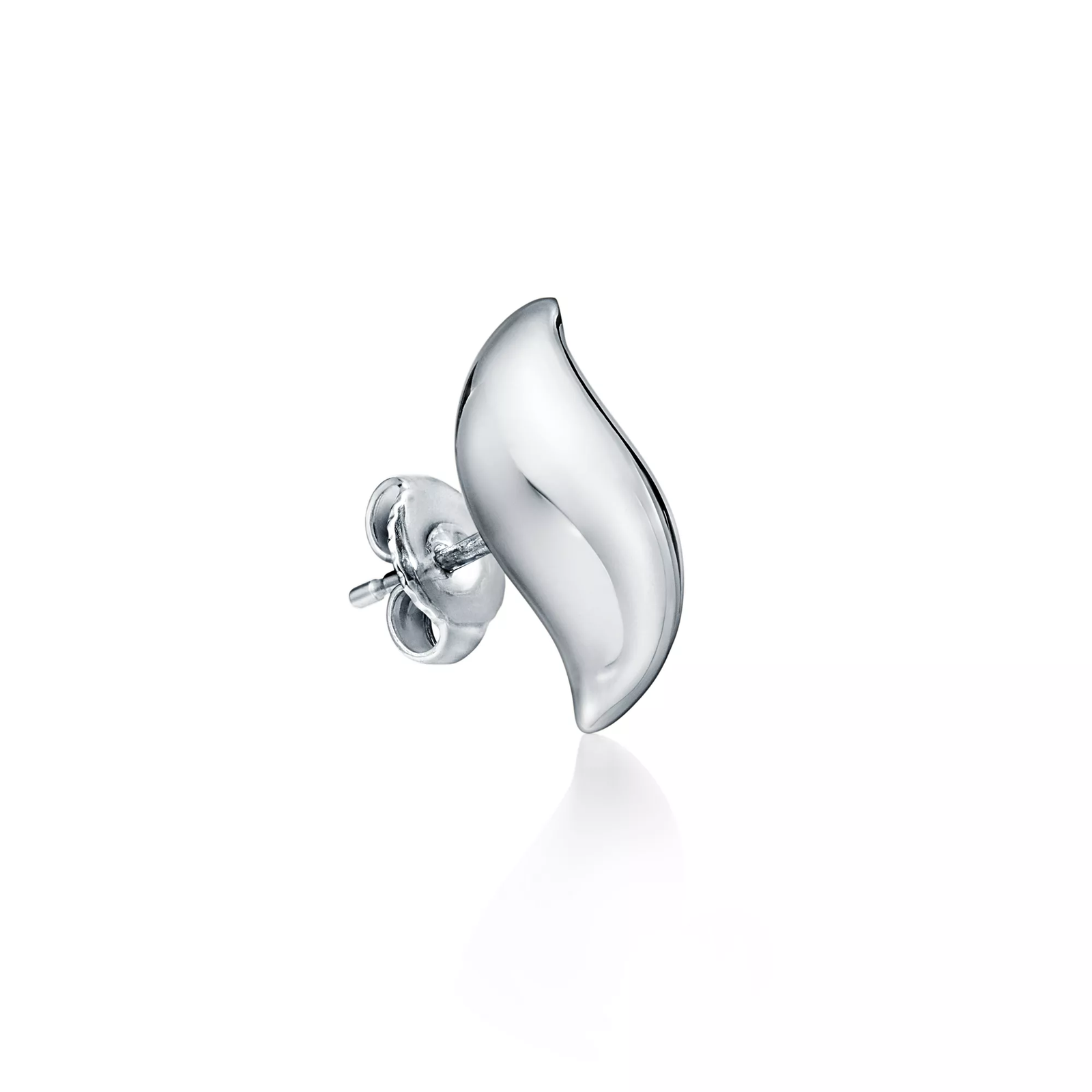 Feather Stud Earrings in Sterling Silver