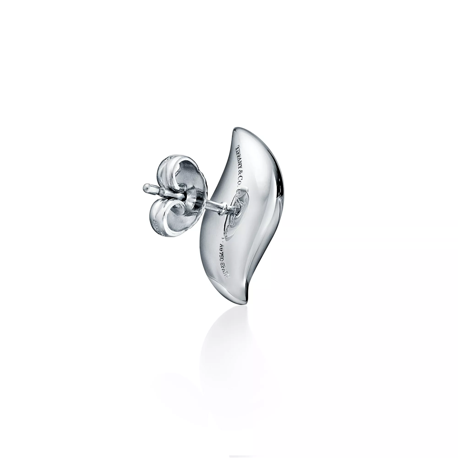 Feather Stud Earrings in Sterling Silver