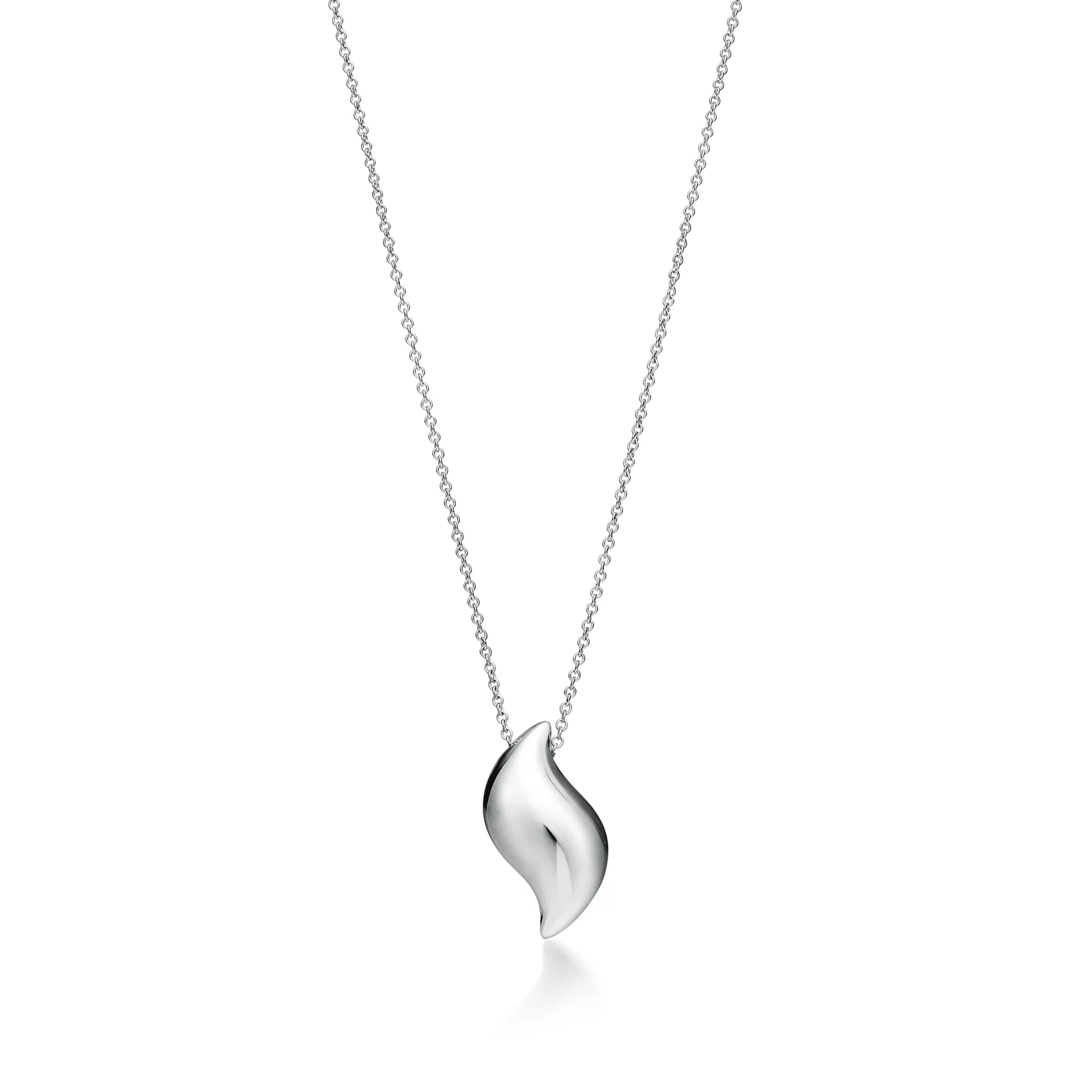 Feather Pendant in Sterling Silver