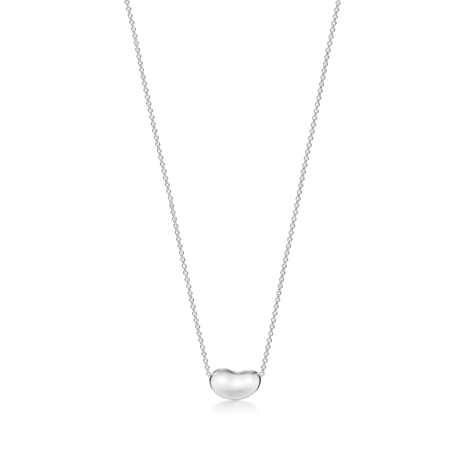 Bean design Pendant in Sterling Silver, 12 mm