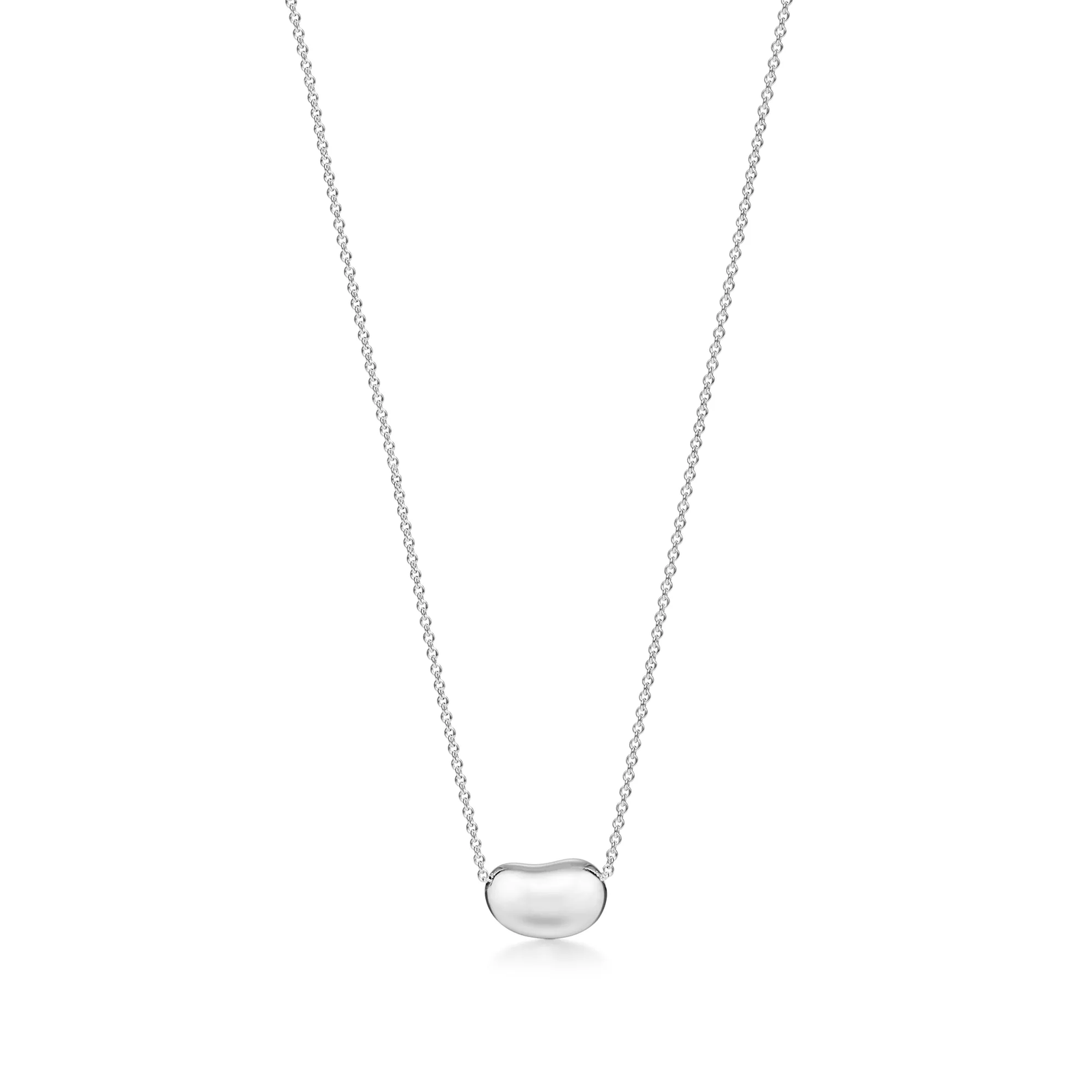 Bean design Pendant in Sterling Silver, 12 mm