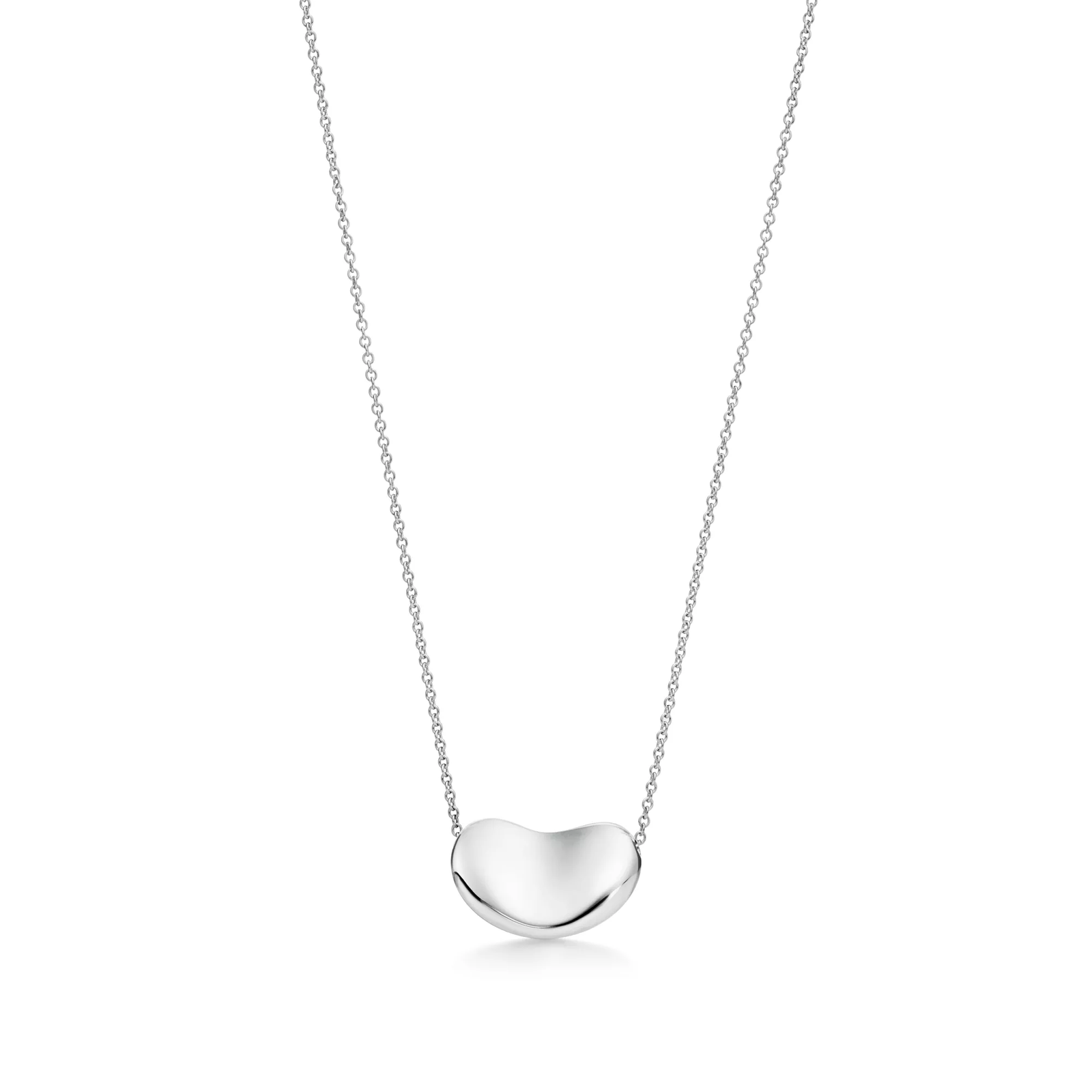 Bean design Pendant in Sterling Silver, 18 mm